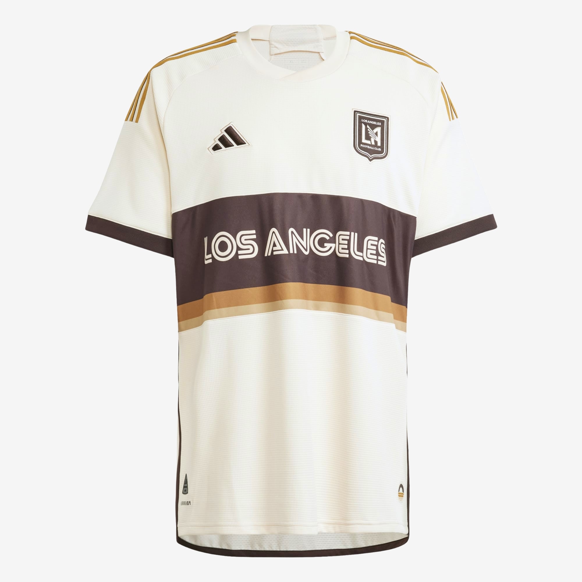 adidas Los Angeles FC 2024 Match Archive Men's HEAT.RDY Soccer Authentic Jersey - Linen