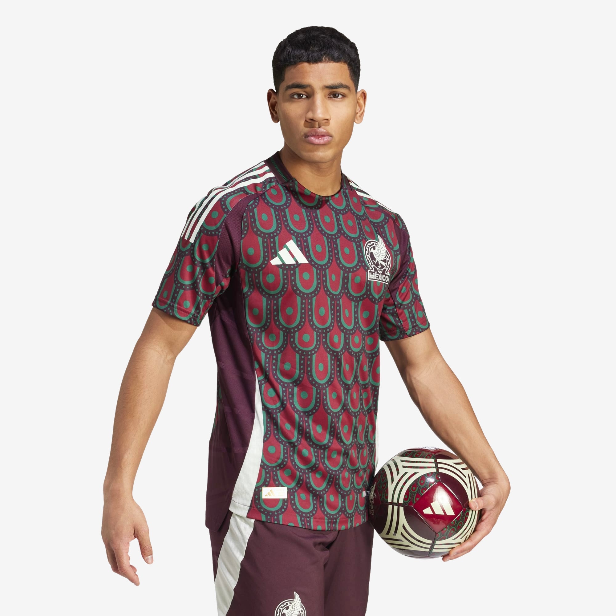 adidas Mexico 2024 Match Home Men's HEAT.RDY Soccer Authentic Jersey - Multicolor