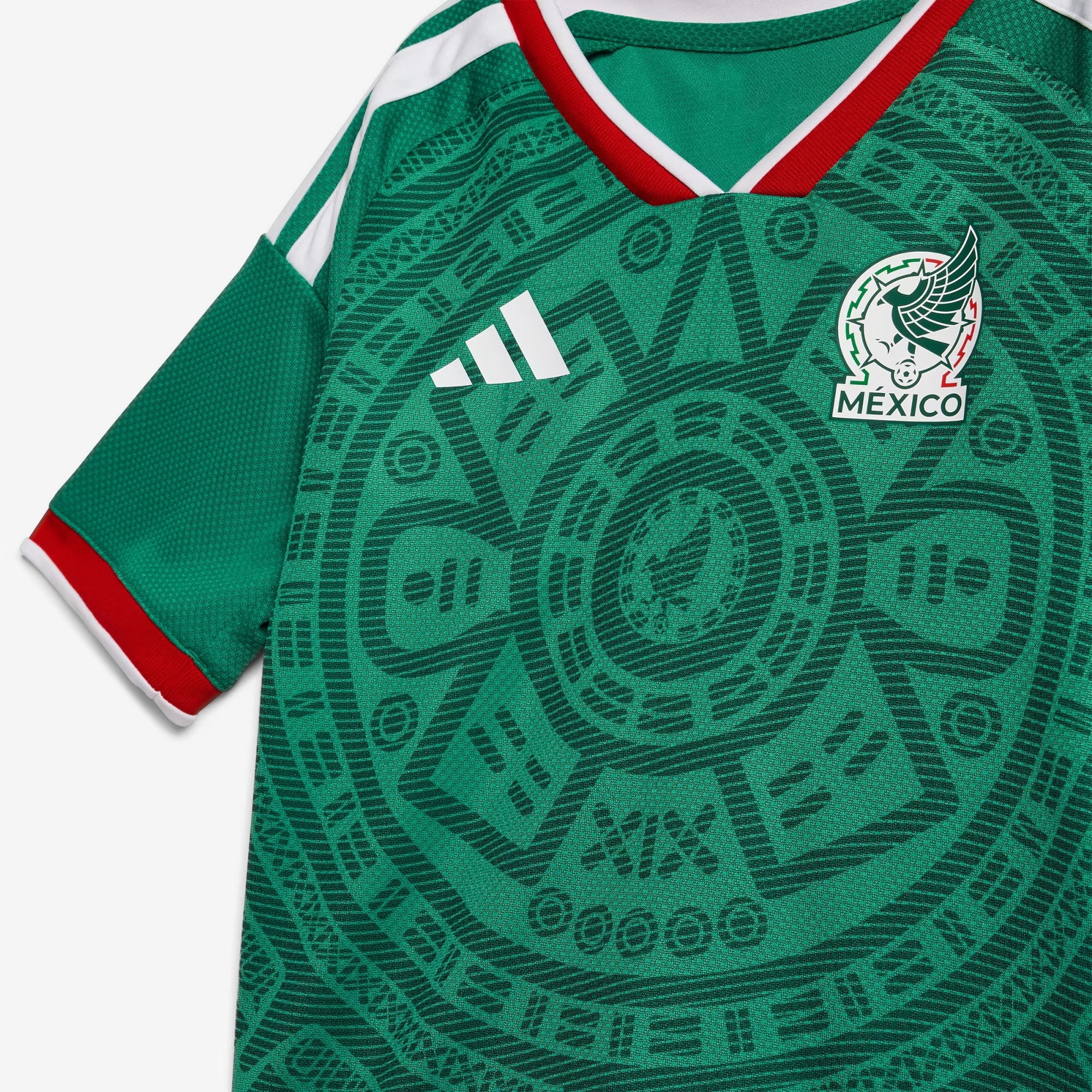 adidas Mexico 2026 Home Mini Little/Big Kids' Soccer Kit - Bold Green