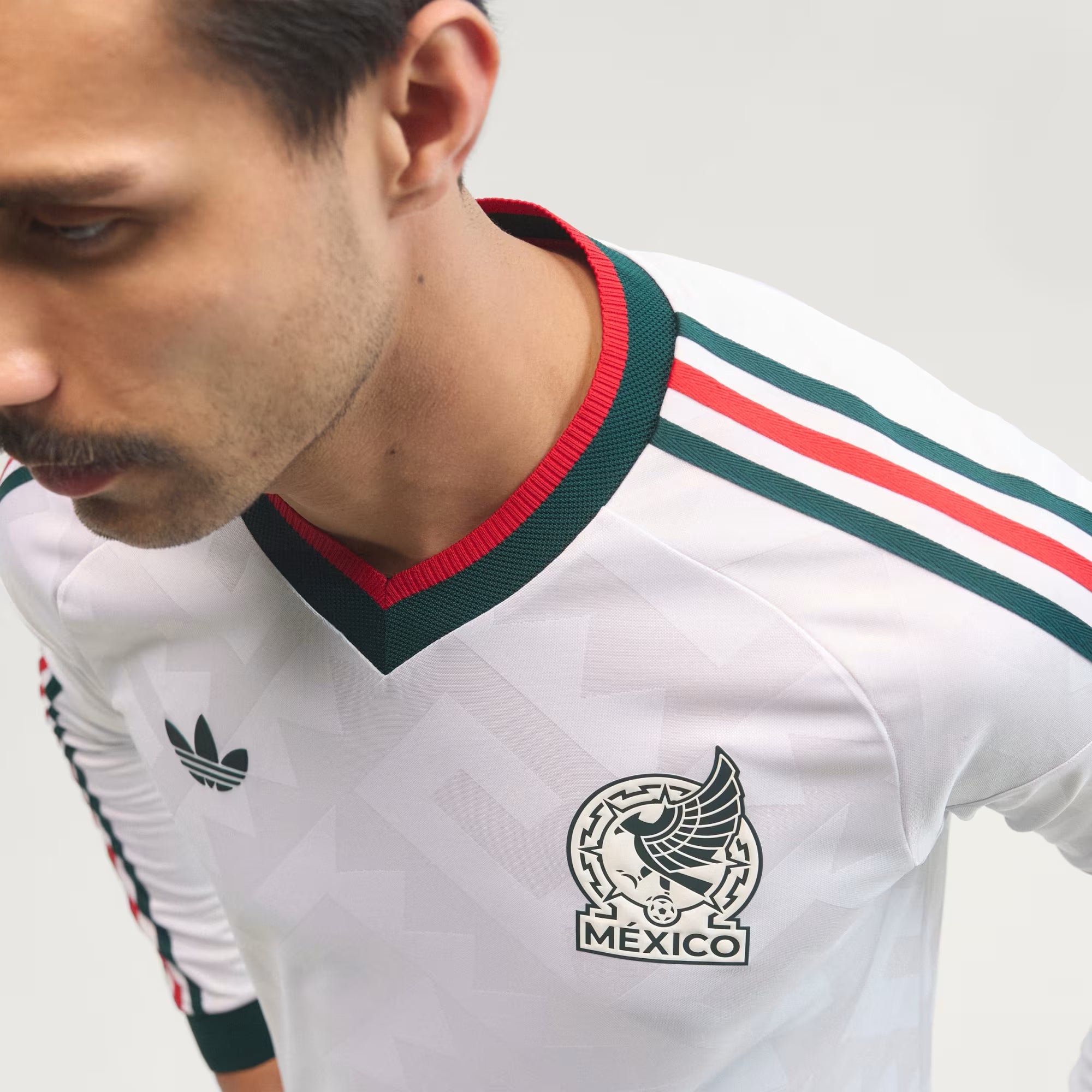 adidas Mexico 2026 Match Away Men's Soccer Authentic Long-Sleeve Jersey - White