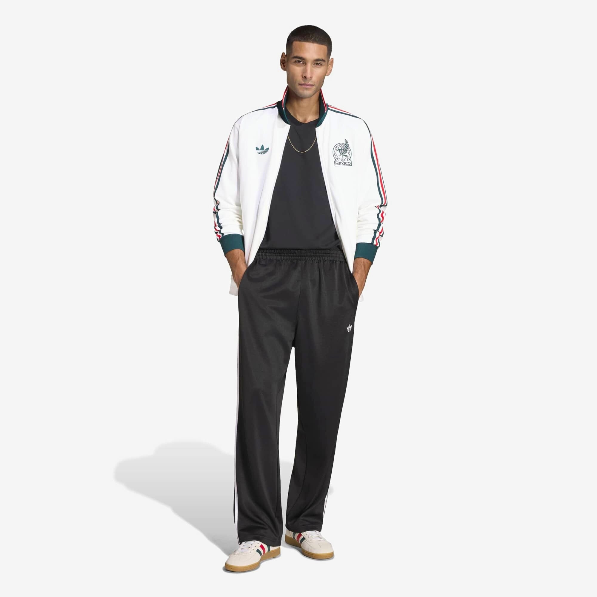 adidas Mexico Away Anthem Men's Full-Zip Soccer Track Jacket (White)
