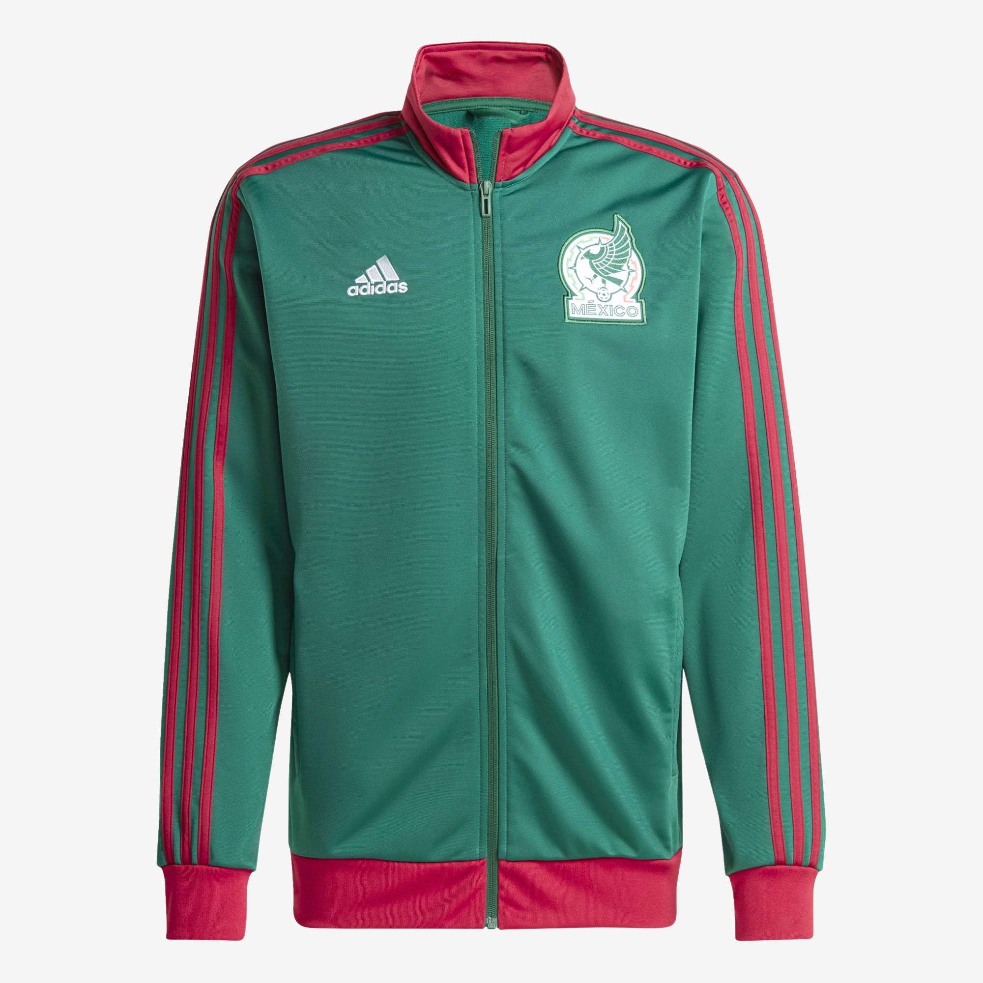 adidas Mexico DNA Top Men's Full-Zip Soccer Track Jacket - Collegiate Green