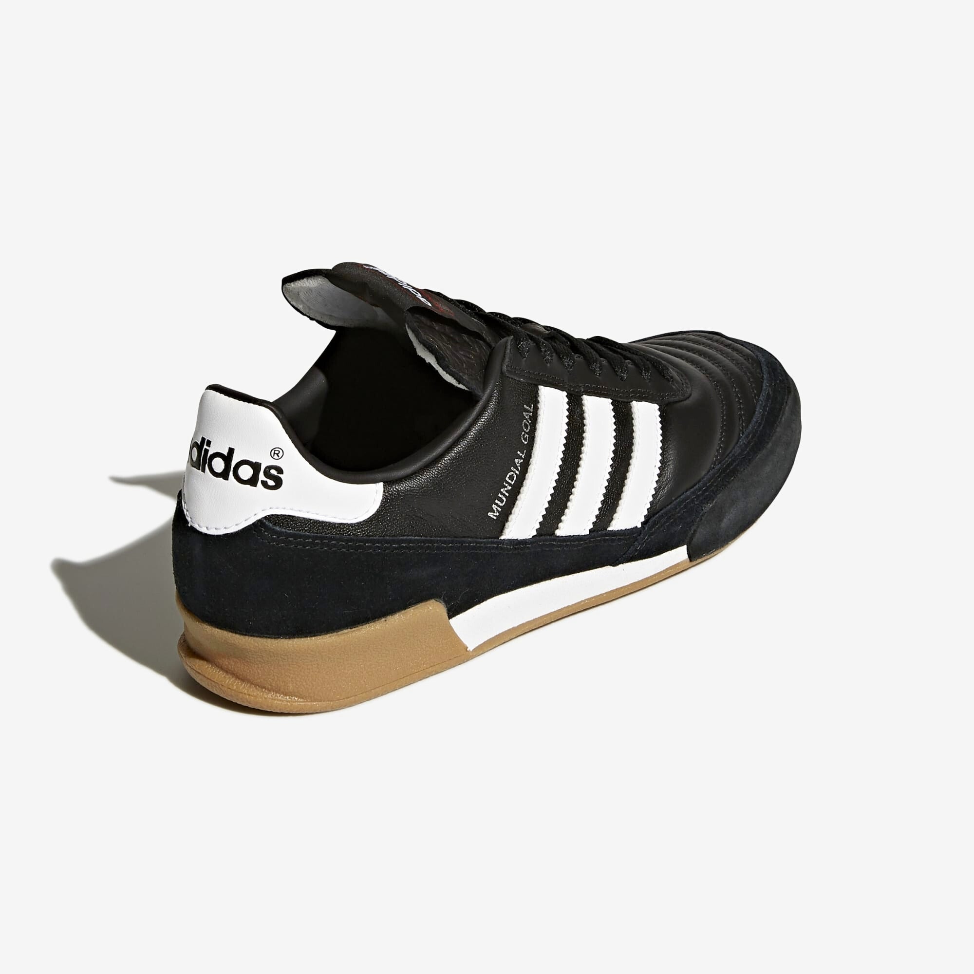 adidas Mundial Goal IC Low-Top Soccer Shoes - Black/White