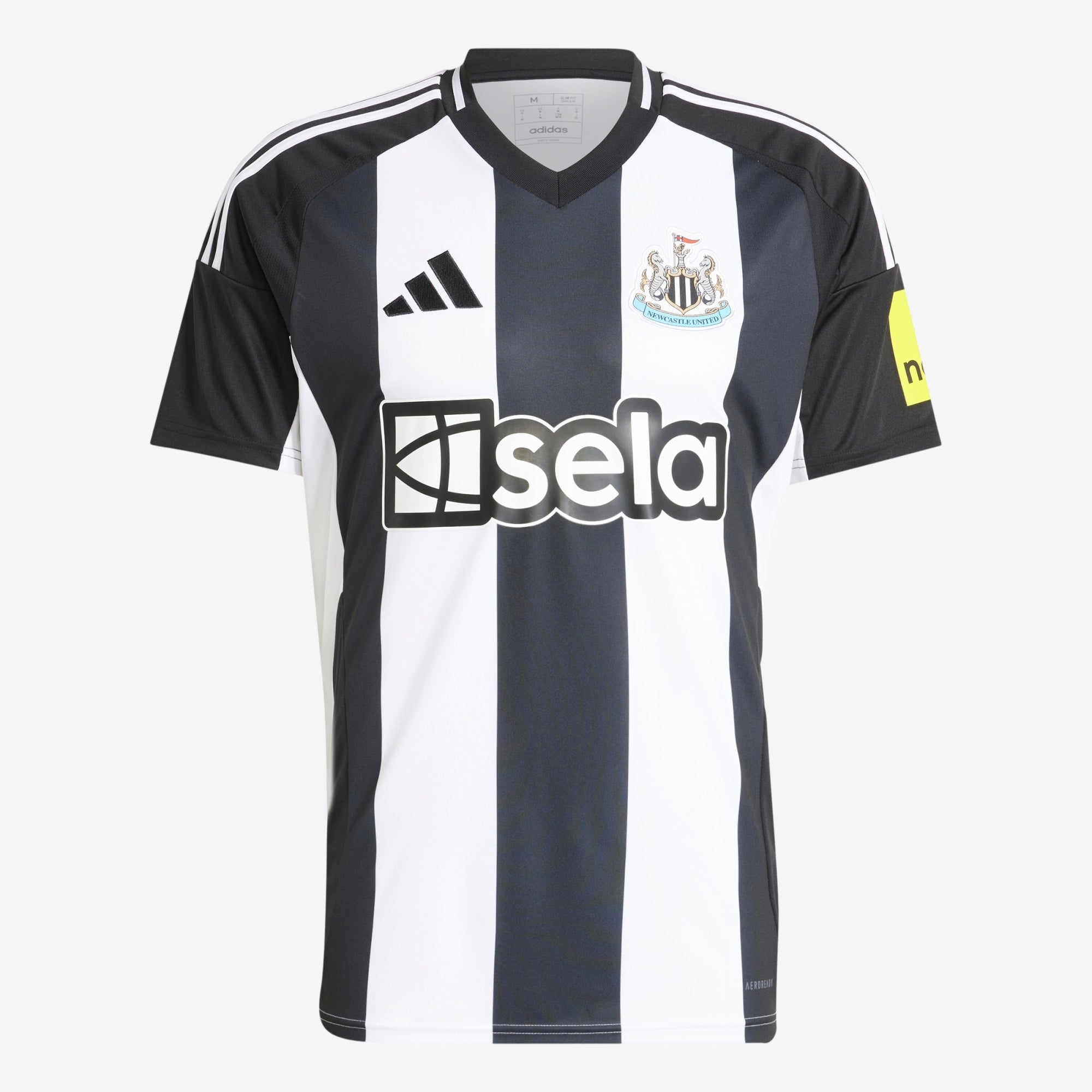 adidas Newcastle United FC 2024/25 Stadium Home Men's AEROREADY Soccer Replica Jersey - Black / White / Onix