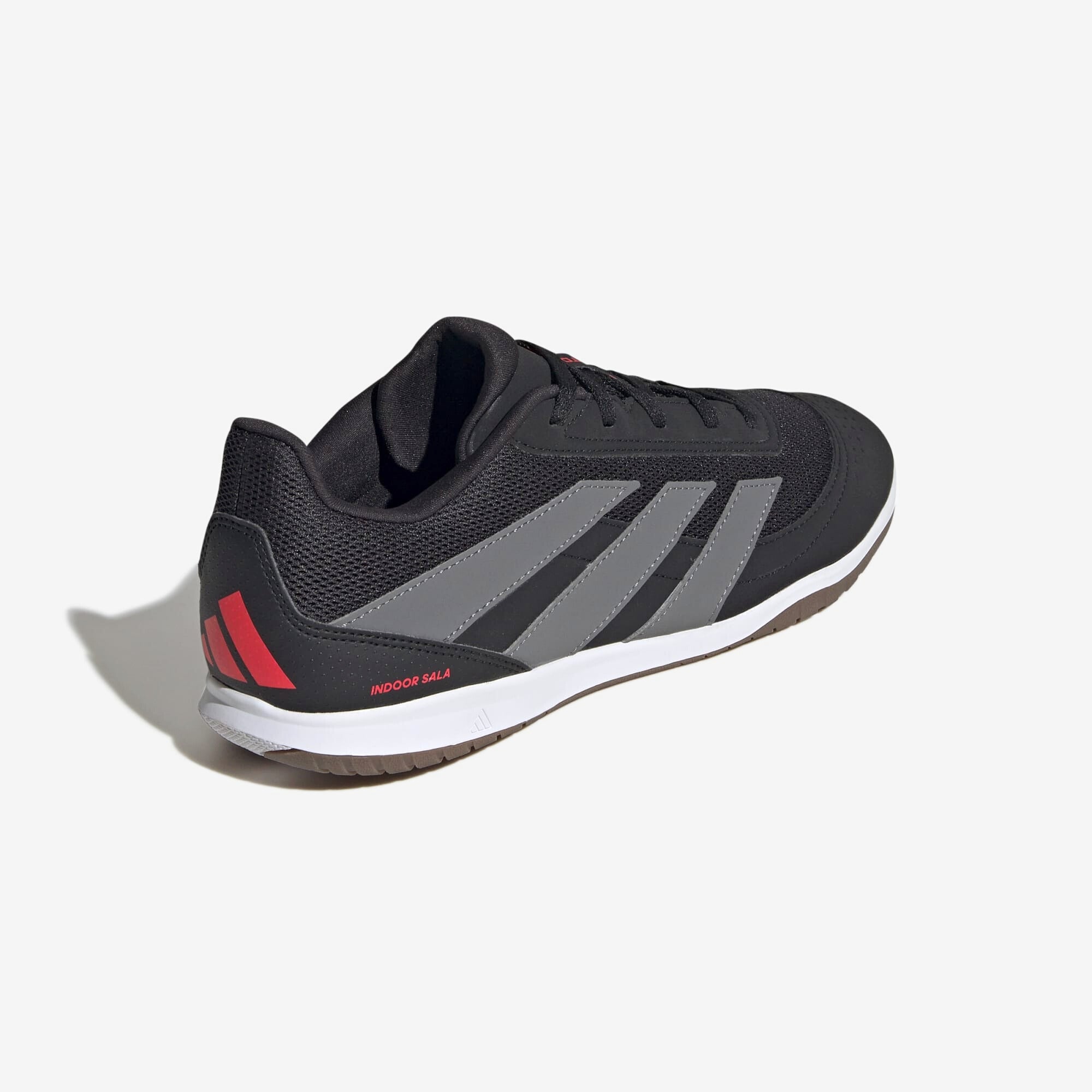 adidas Predator Club Sala IC Low-Top Soccer Shoes - Core Black / Carbon / Lucid Red