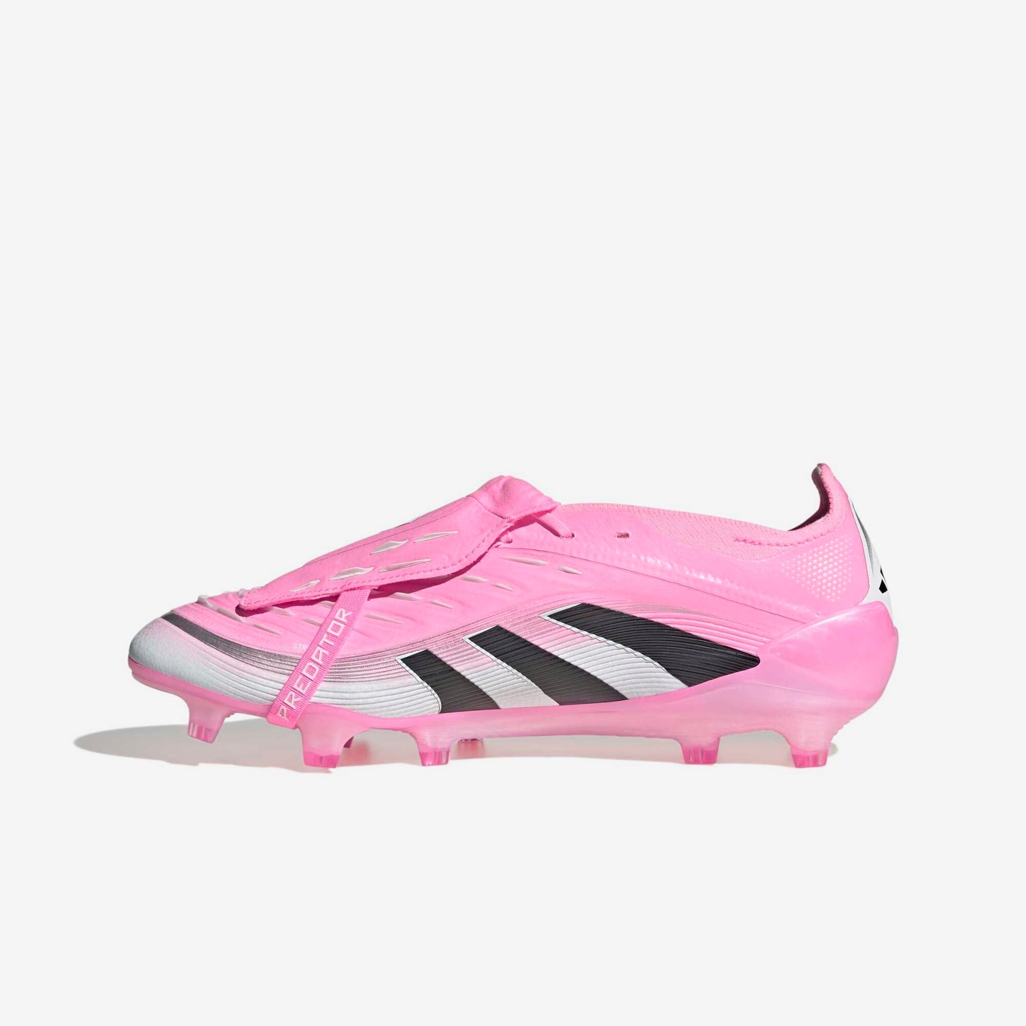 adidas Predator Elite Fold-Over Tongue Firm-Ground Low-Top Soccer Cleats - Beam Pink / Core Black / Cloud White