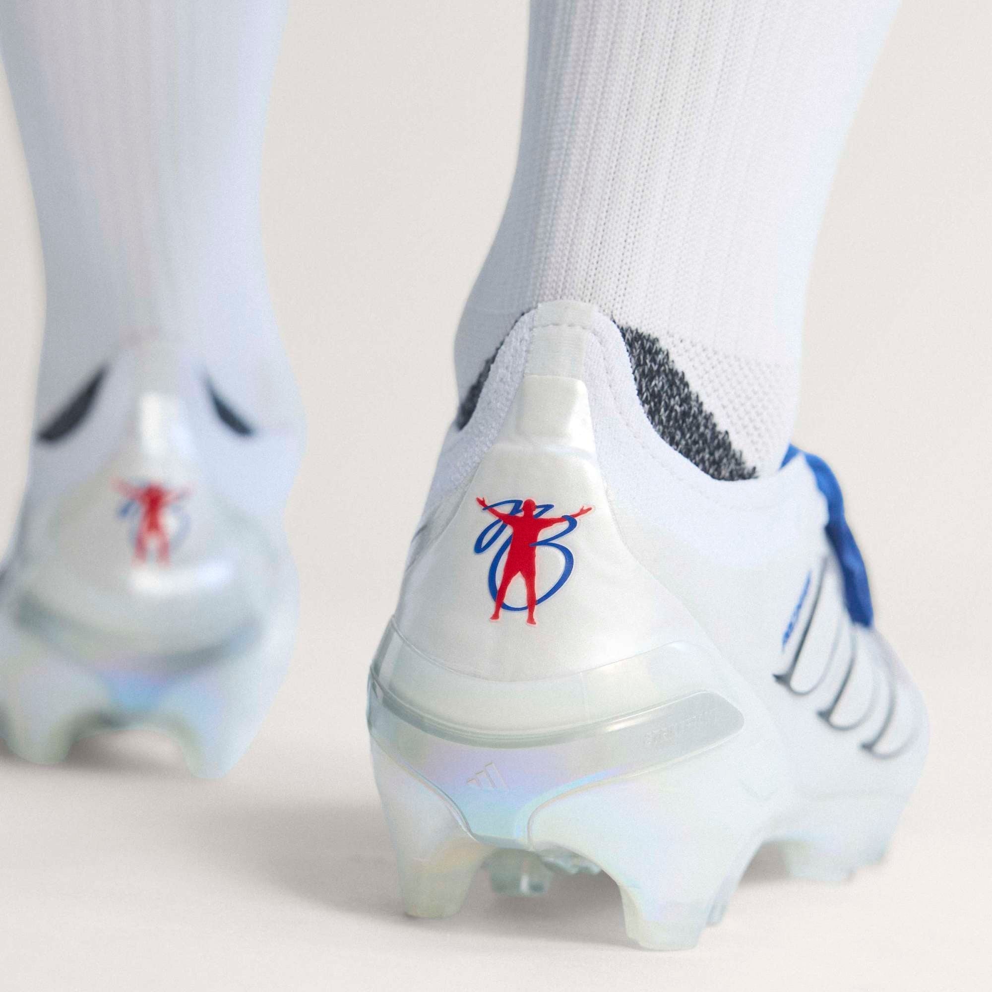 adidas Predator Elite Fold-Over Tongue Firm-Ground Low-Top Soccer Cleats - Cloud White / Zero Metalic / Royal Blue