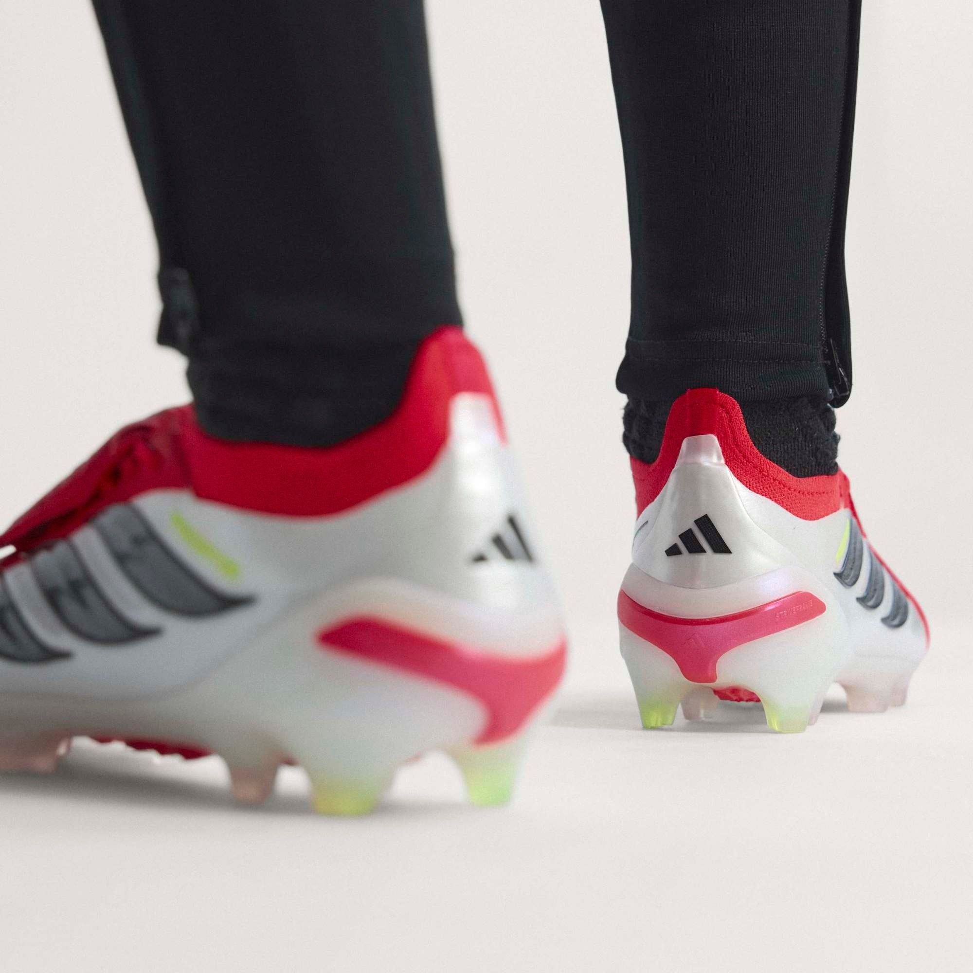 adidas Predator Elite Fold-Over Tongue Firm-Ground Low-Top Soccer Cleats - Lucid Red / Core Black / Cloud White