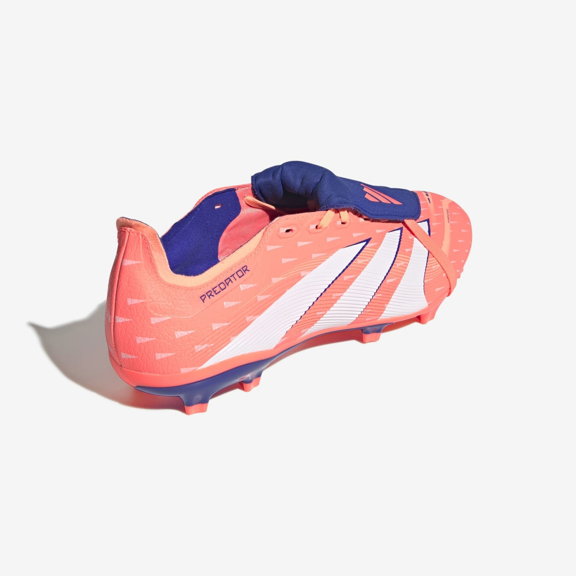 adidas Predator League Fold-Over Tongue Firm/Multi-Ground Low-Top Soccer Cleats - Signal Coral / Cloud White / Beam Orange