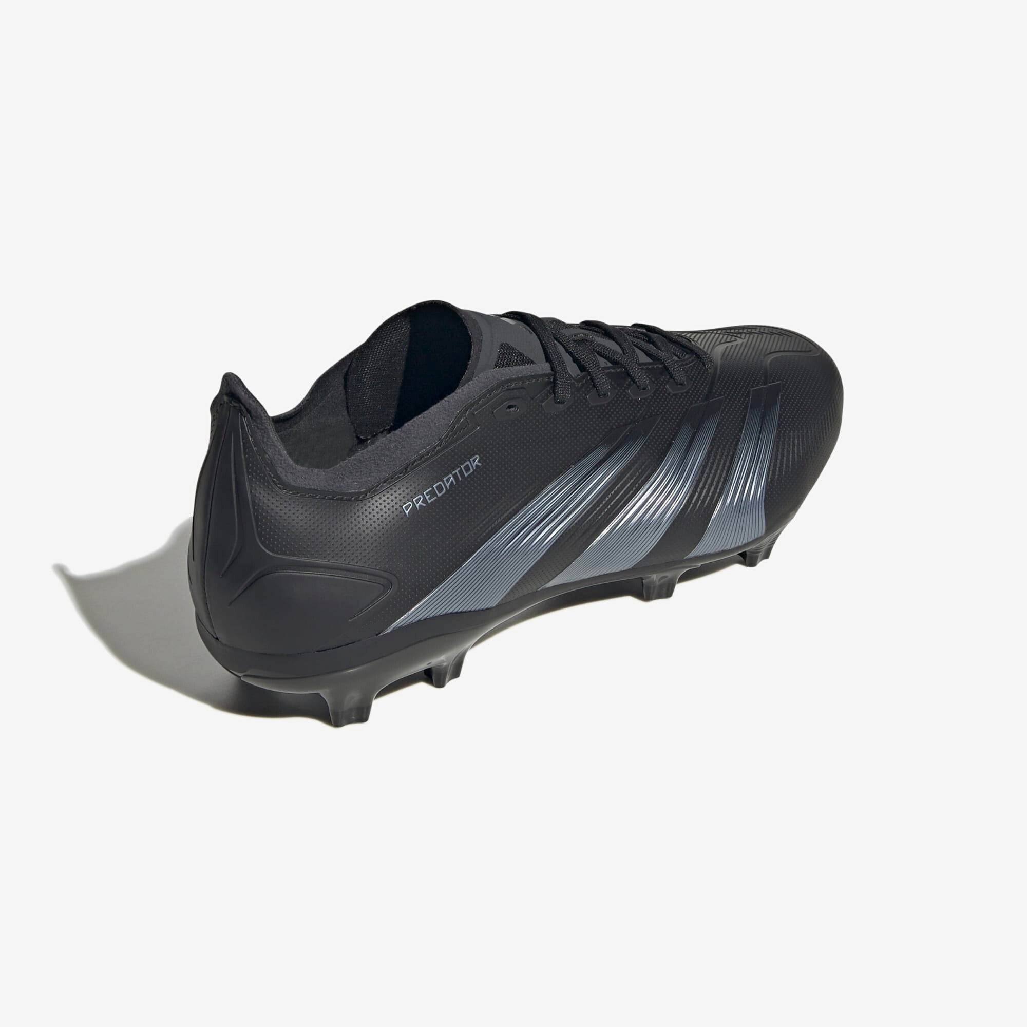 adidas Predator League FG Low-Top Soccer Cleats - Core Black / Carbon / Core Black