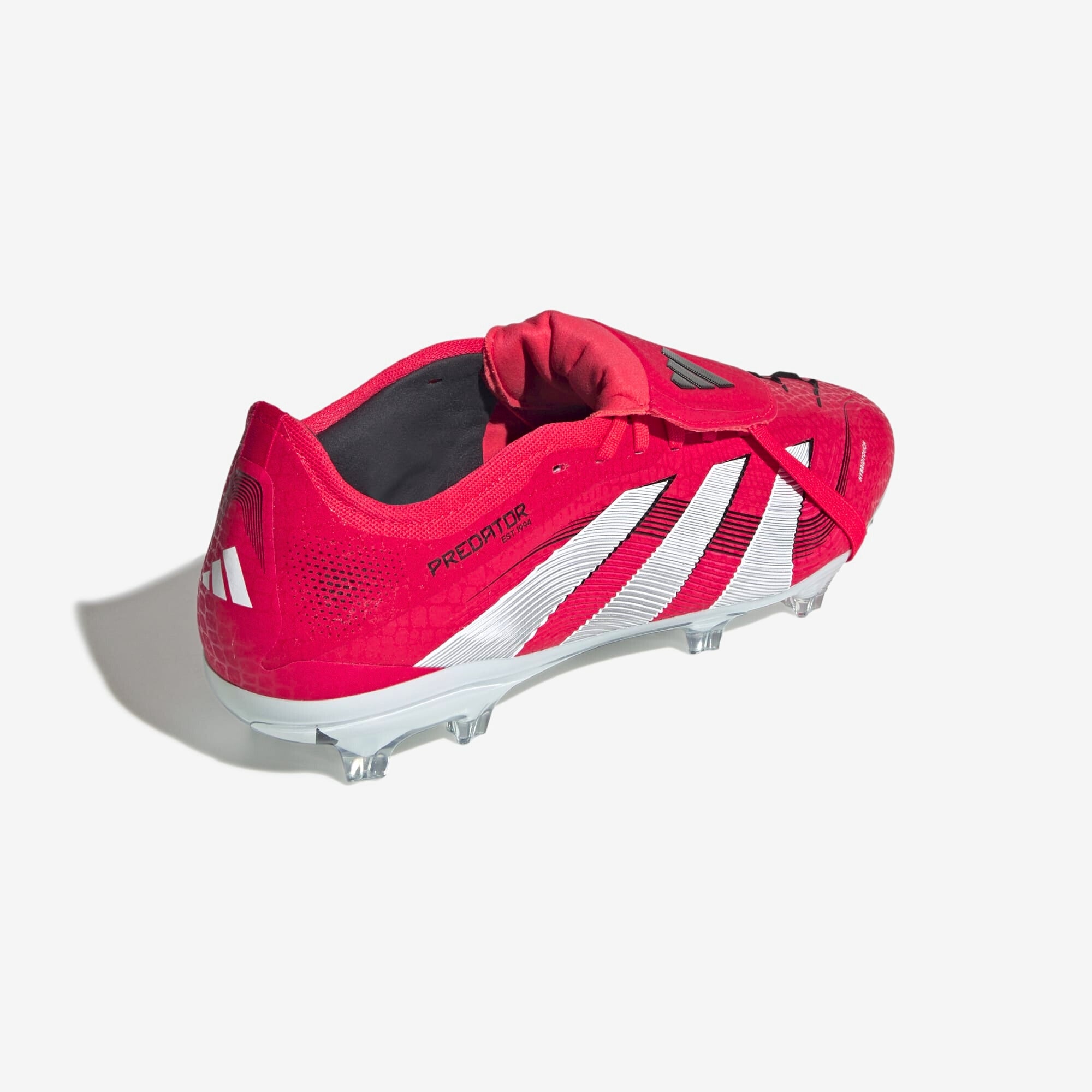 adidas Predator Pro Fold-Over Tongue FG Low-Top Soccer Cleats - Lucid Red / Cloud White / Core Black