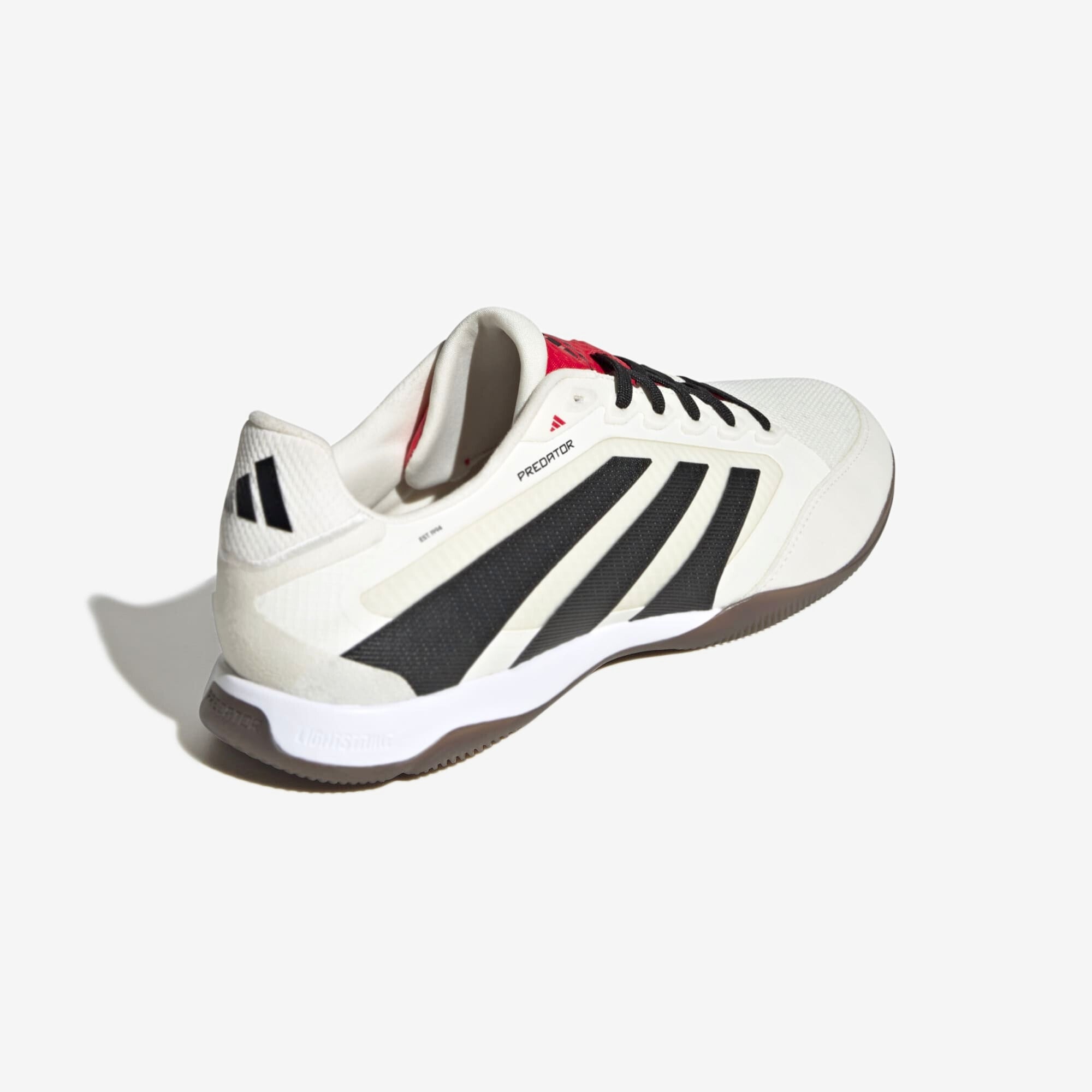 adidas Predator Pro IC Low-Top Soccer Shoes - Off White / Core Black / Pure Ruby