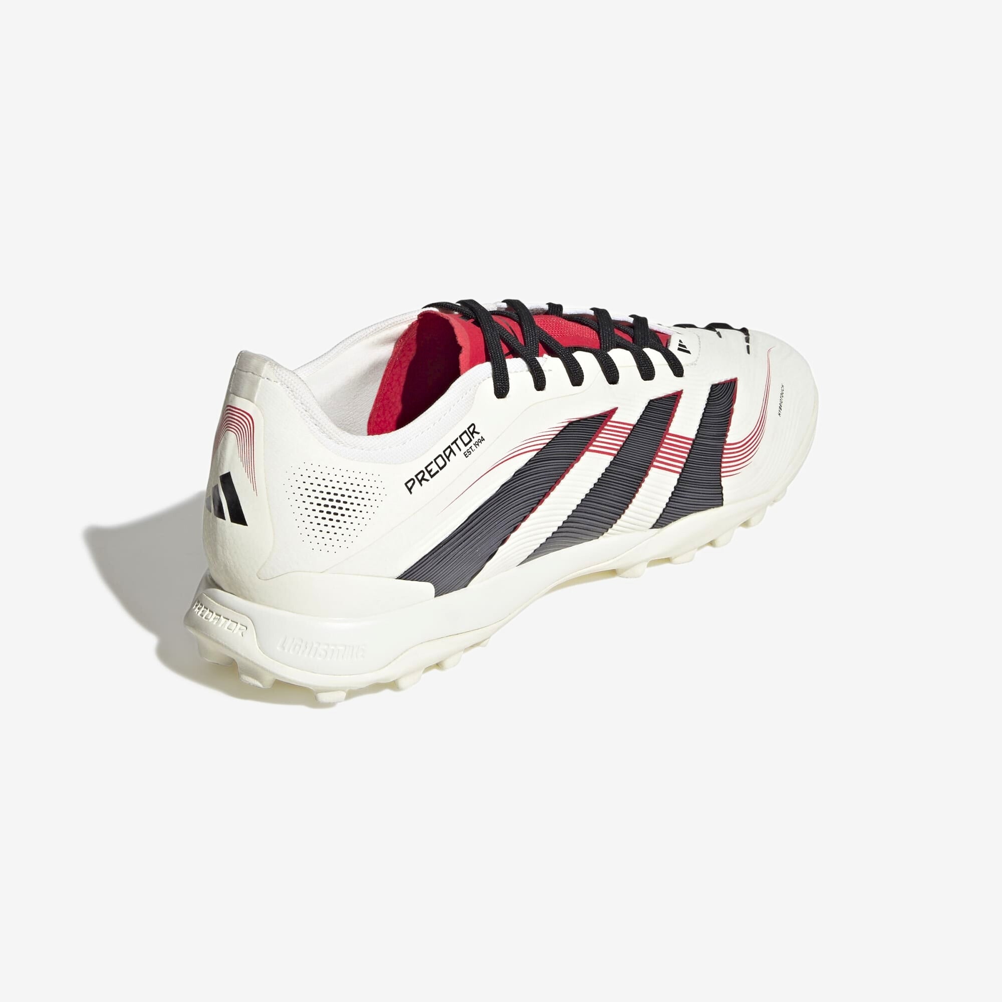 adidas Predator Pro TF Low-Top Soccer Shoes - Off White / Core Black / Pure Ruby