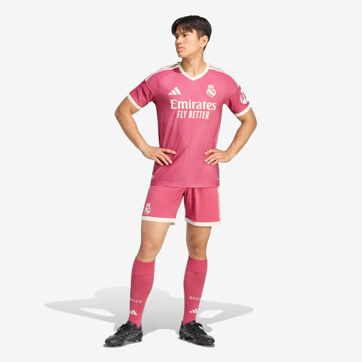 adidas Real Madrid 2026/27 Match Third Men's Soccer Authentic Jersey - Wild Pink
