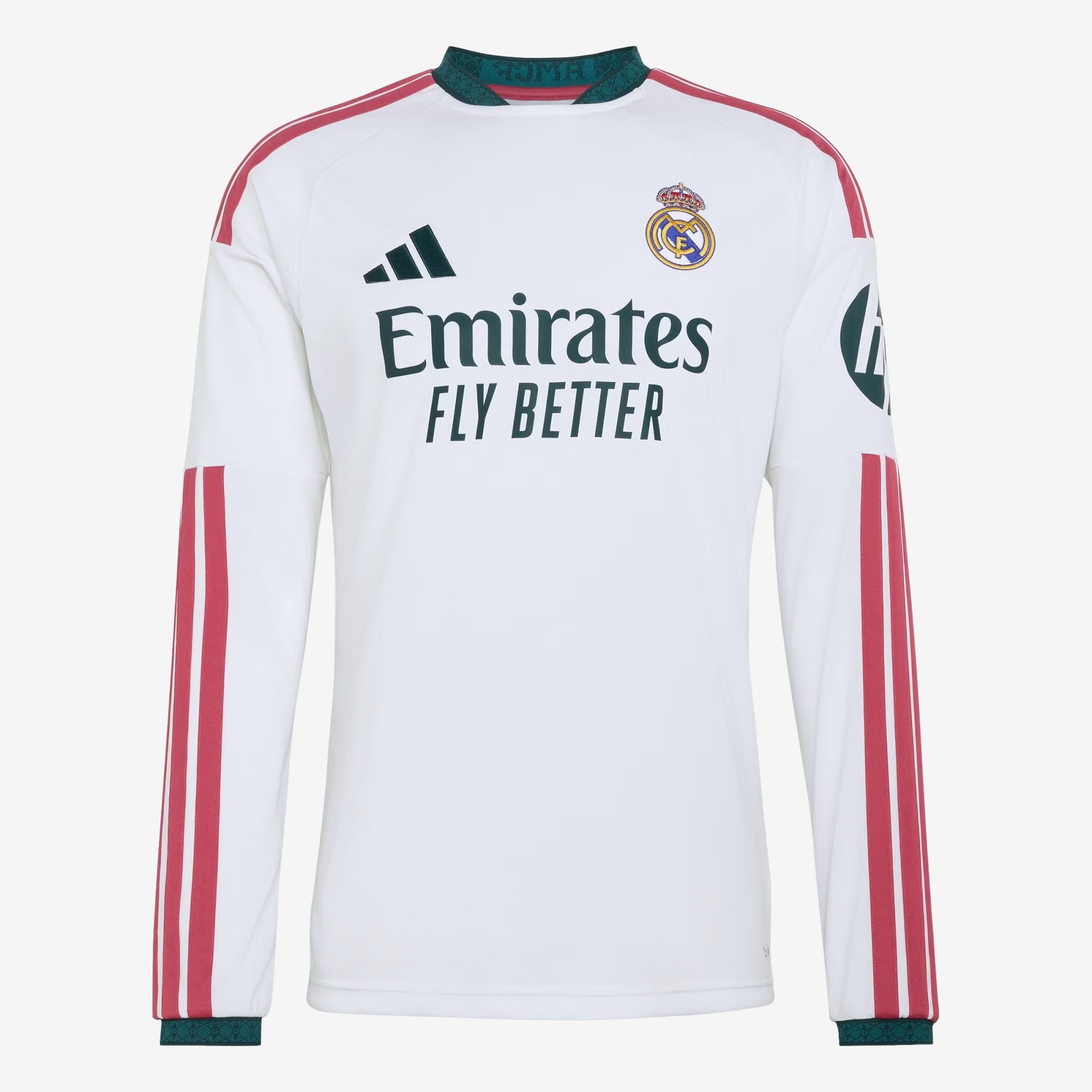 adidas Real Madrid 2026/27 Stadium Home Men's Soccer Long-Sleeve Jersey - White