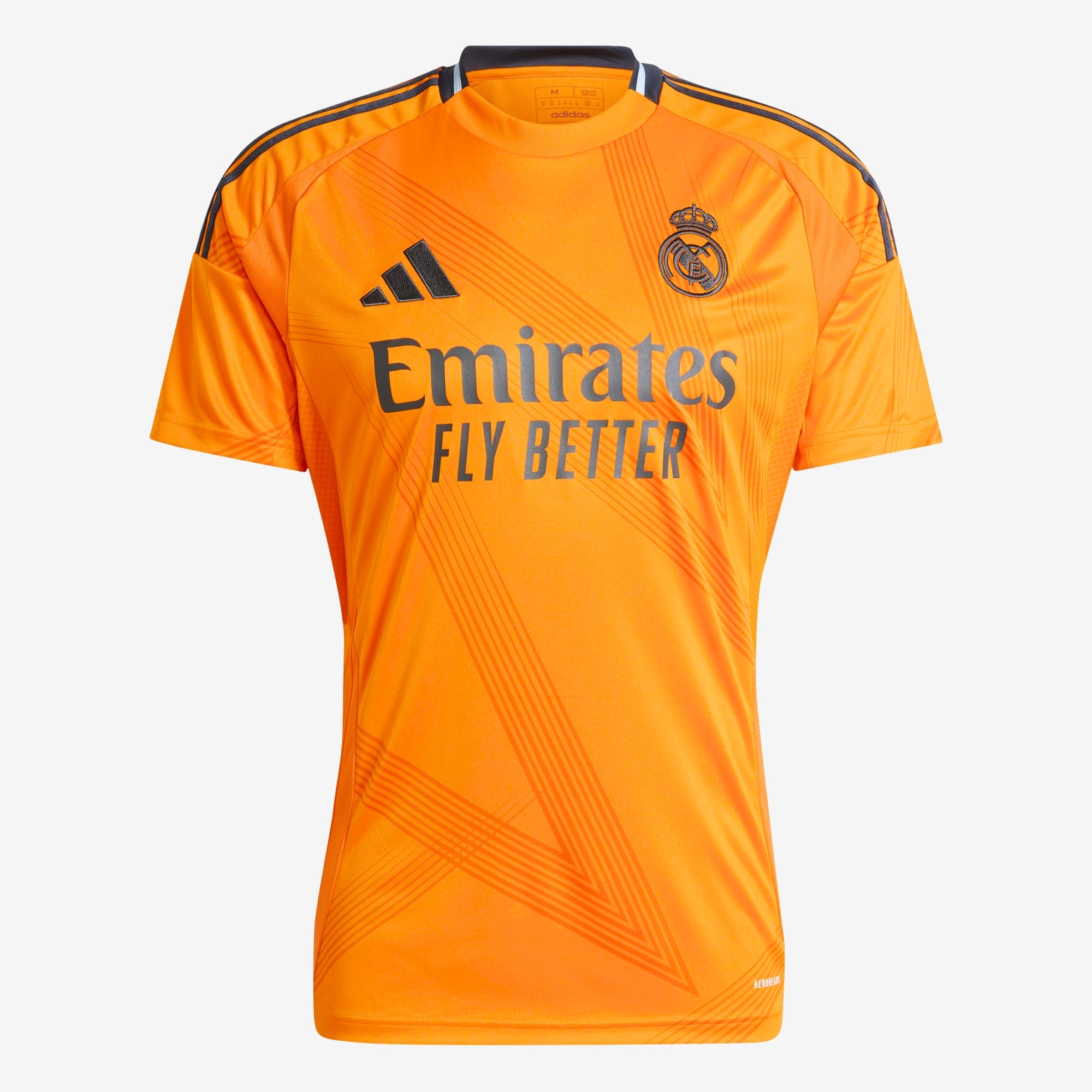 adidas Real Madrid 2024/25 Stadium Away Men's AEROREADY Soccer Replica Jersey - Crew Orange