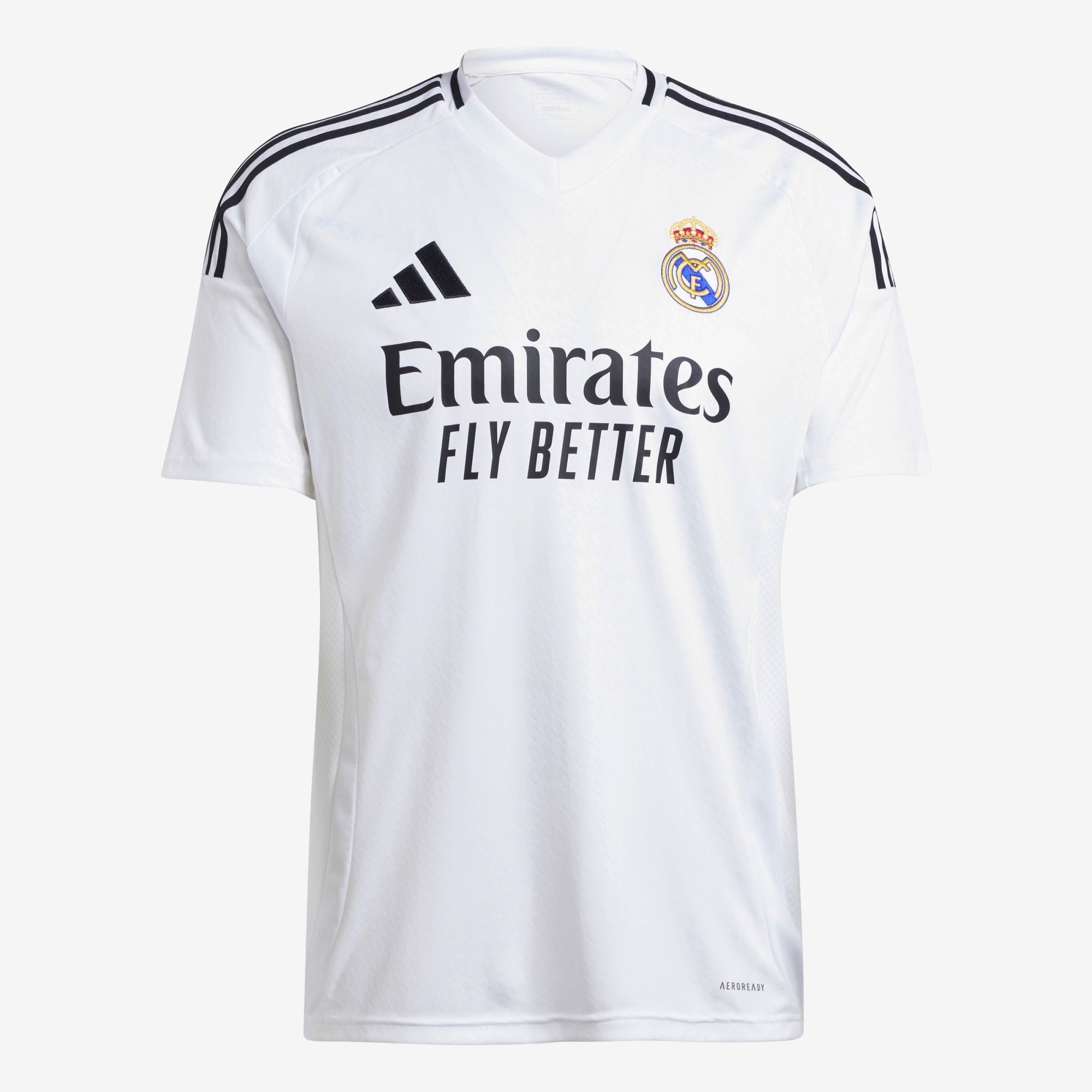 adidas Real Madrid 2024/25 Stadium Home Men's AEROREADY Soccer Replica Jersey - White