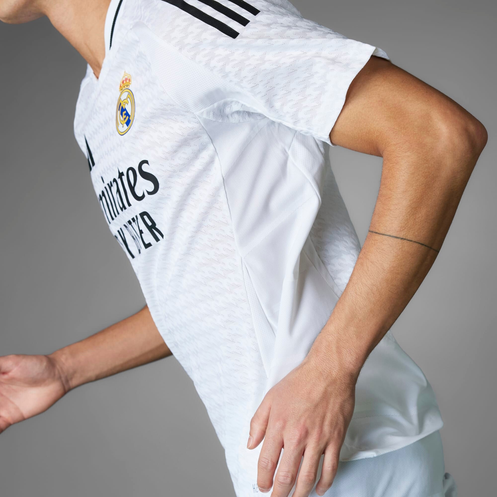 adidas Real Madrid 2024/25 Match Home Men's HEAT.RDY Soccer Authentic Jersey - White