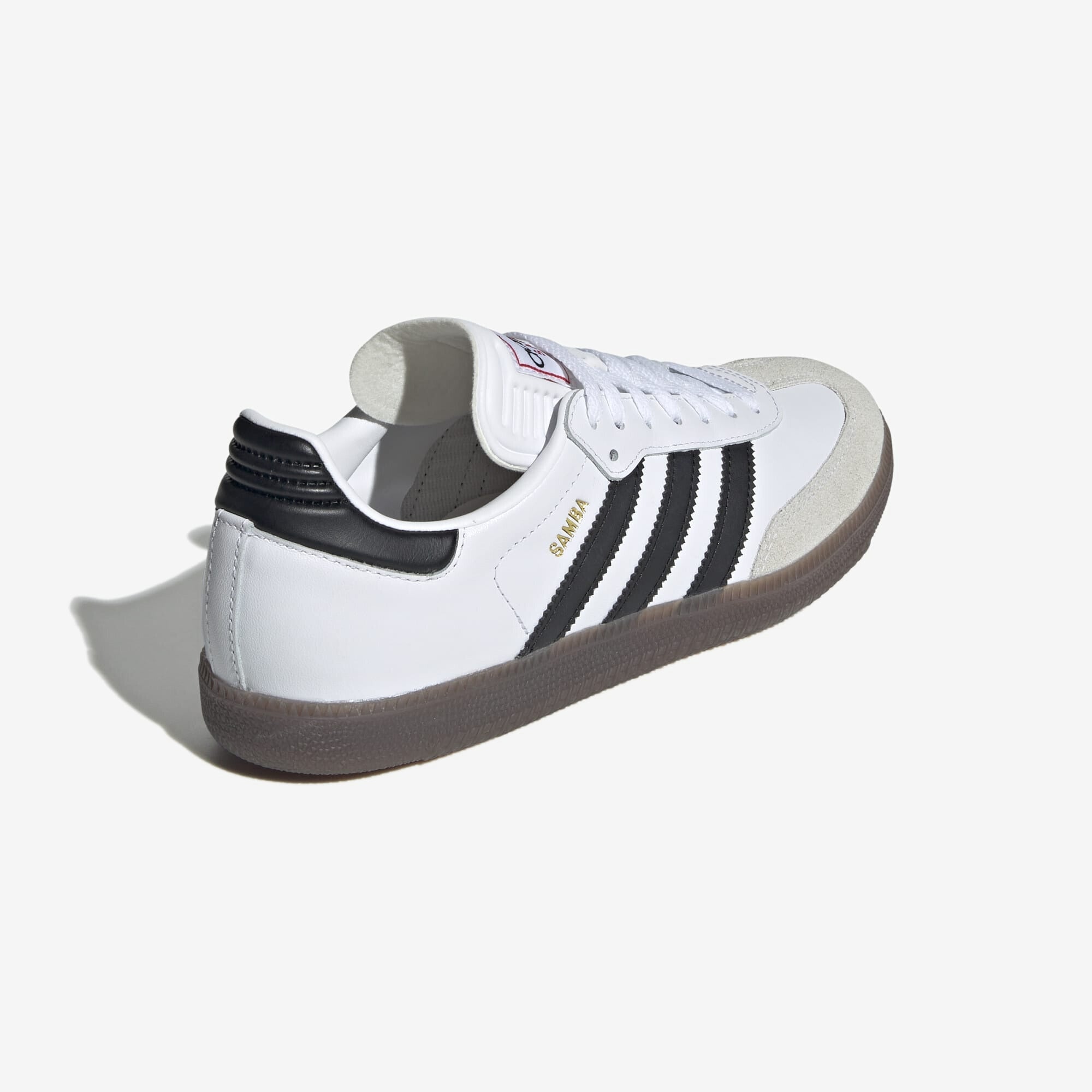 adidas Samba IC Low-Top Soccer Shoes - Cloud White / Core Black / Vivid Red