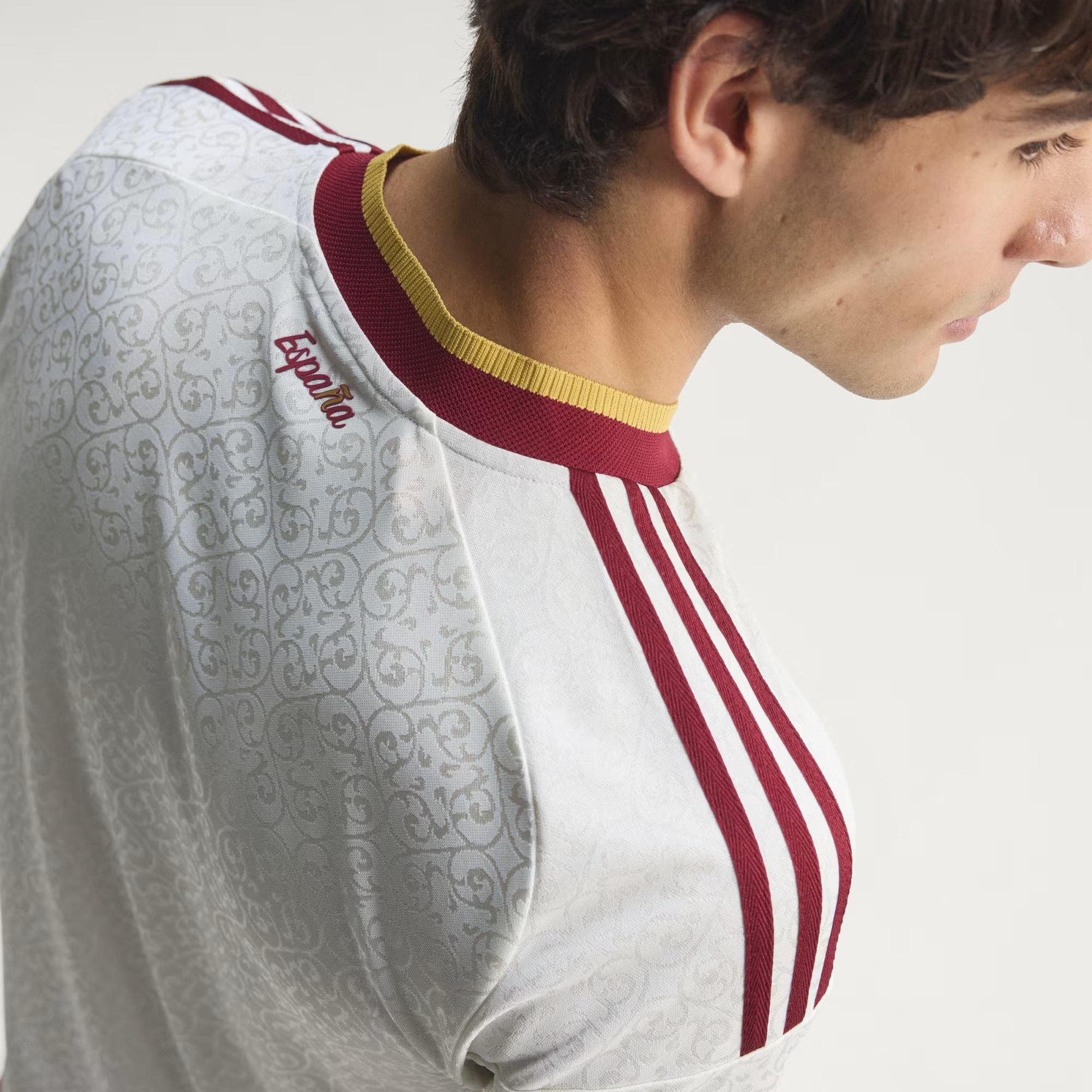adidas Spain 2026 Match Away Men's Soccer Authentic Jersey - Off White