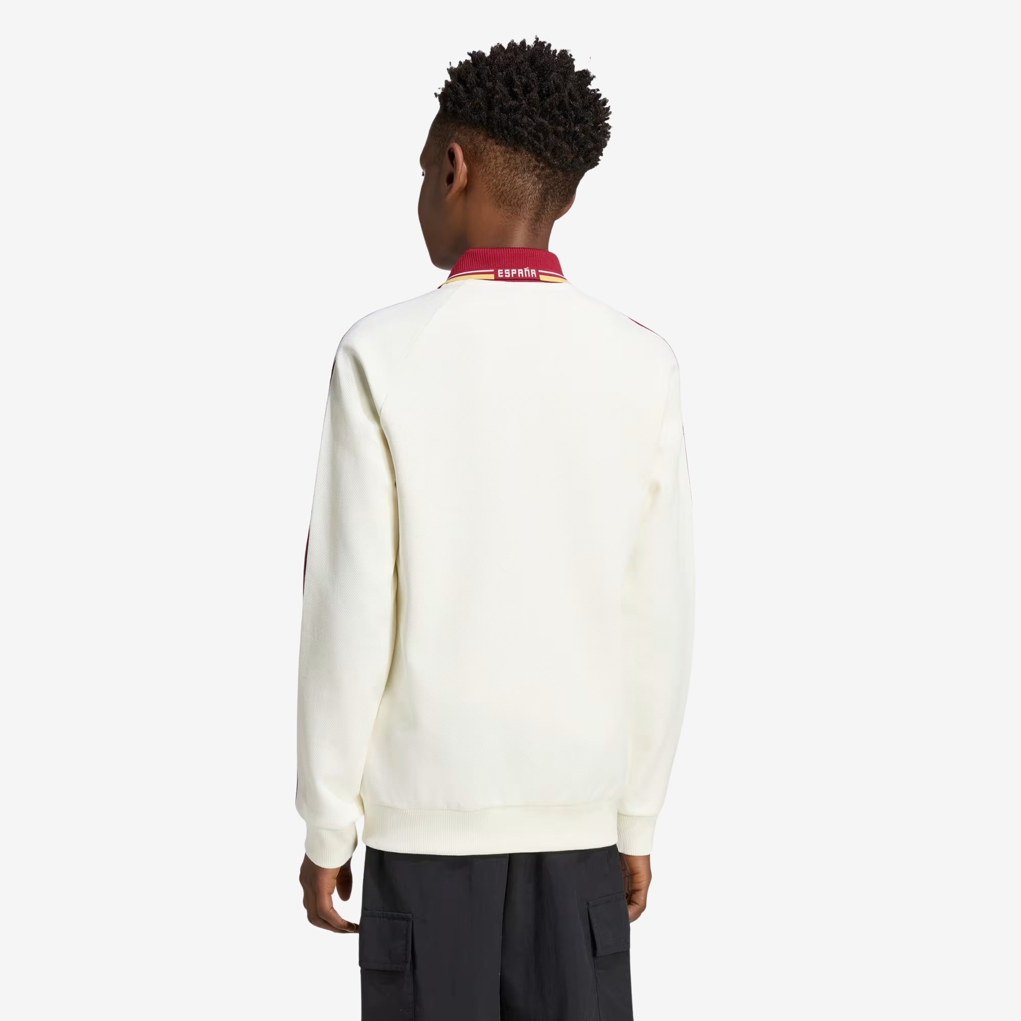 adidas Spain Away Anthem Big Kids' Full-Zip Soccer Jacket - Off White