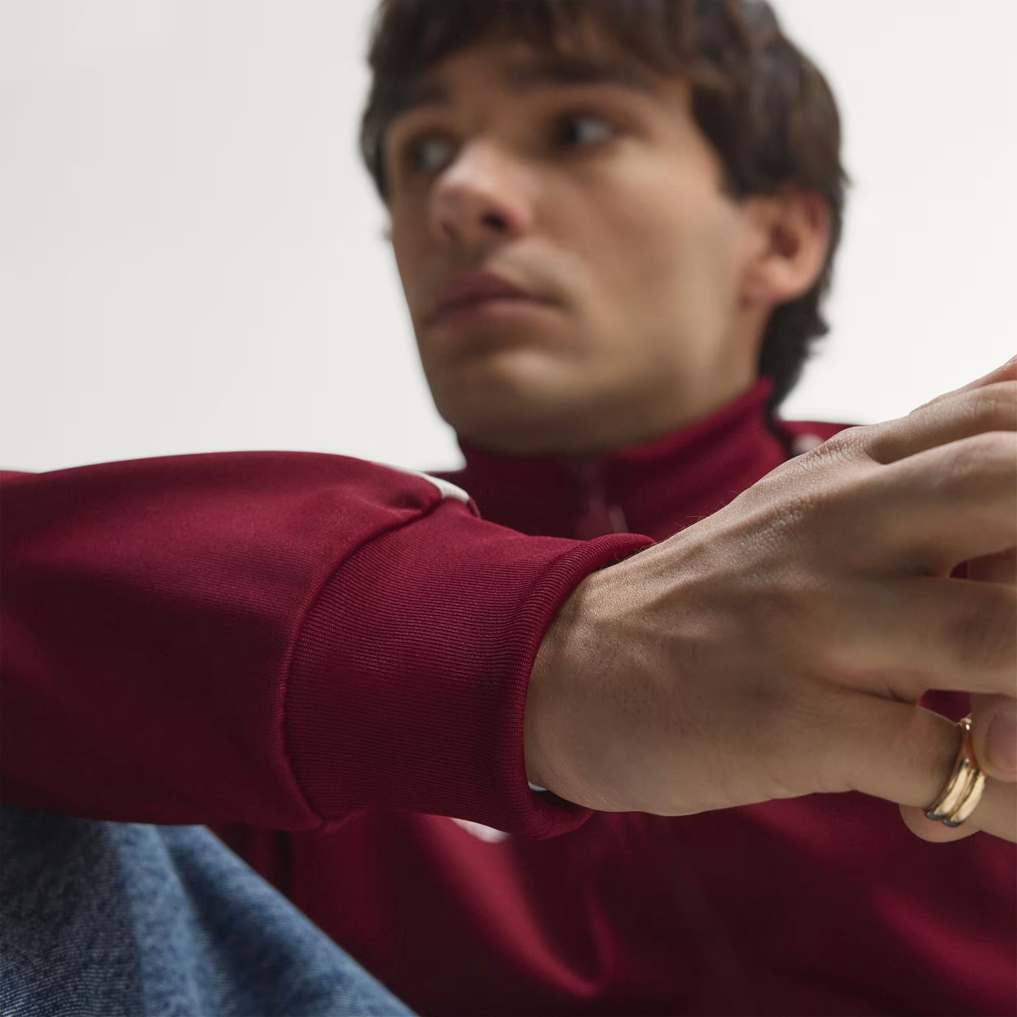 adidas Spain Originals Track Top Men's Full-Zip Soccer Jacket - Team Coll Burgundy 2