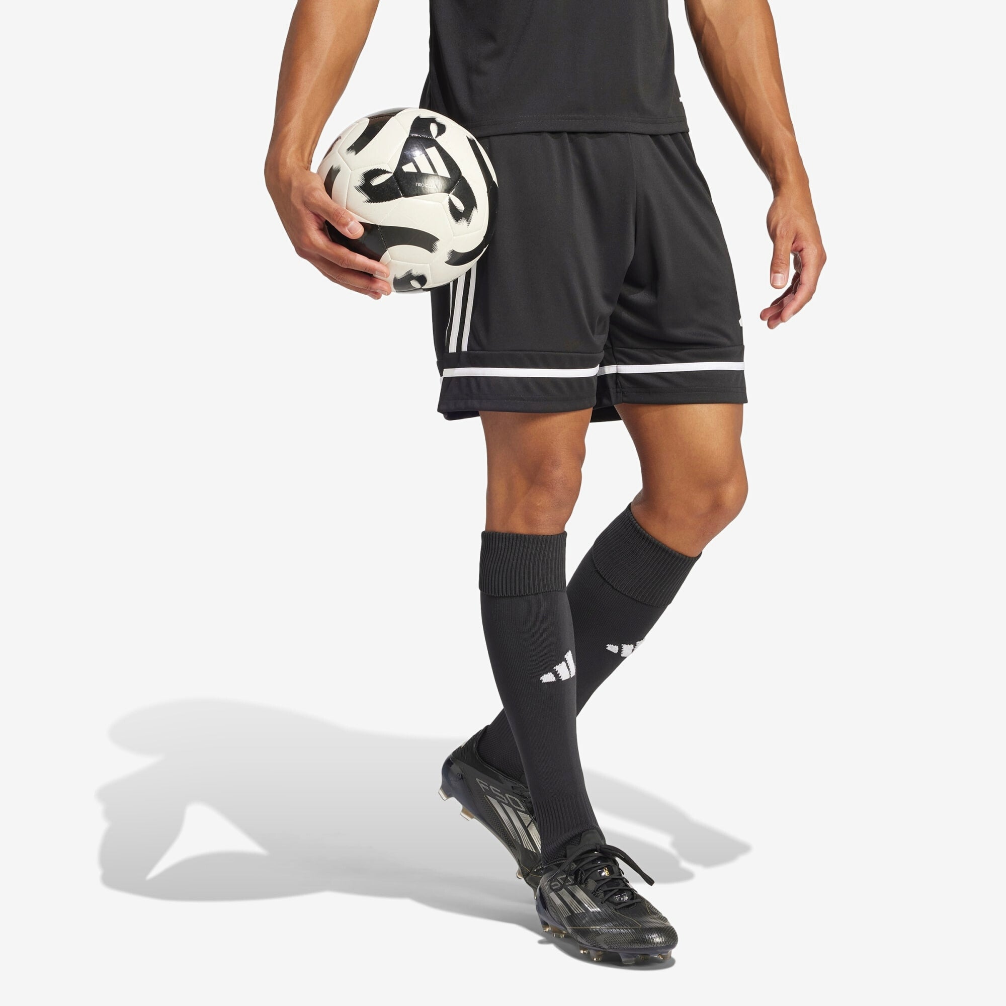 adidas Squadra 25 Men's Soccer Shorts - Black / Black / White