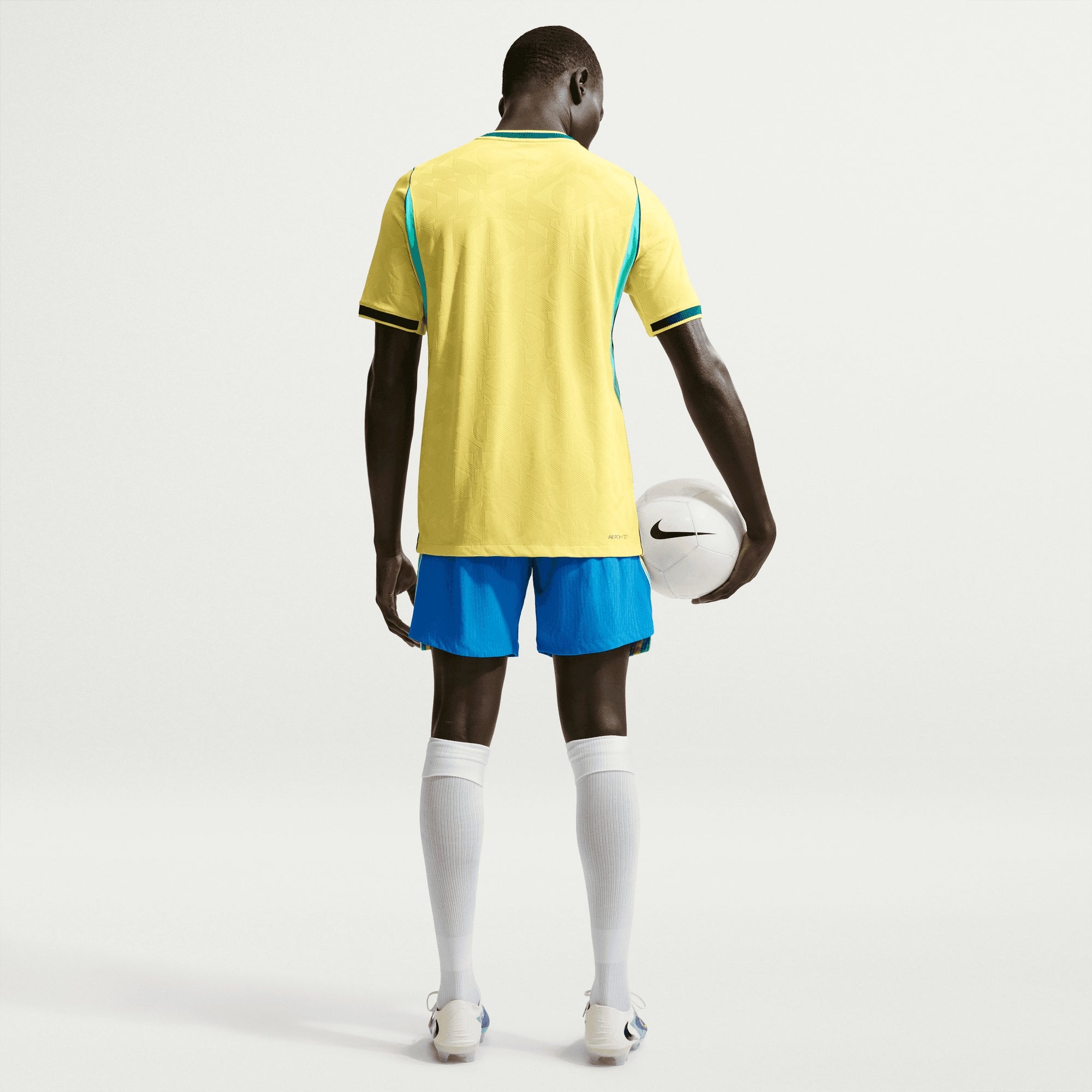 Nike Brazil 2026/27 Match Home Men's Aero-FIT Soccer Authentic Jersey - Canary/Light Menta/Geode Teal