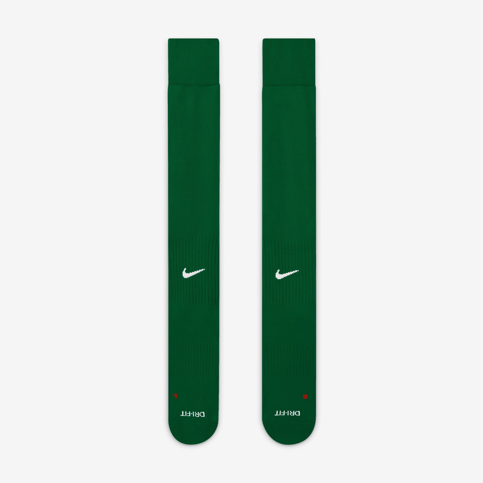 Nike Classic 2 Cushioned Over-the-Calf Socks - Pine Green/White