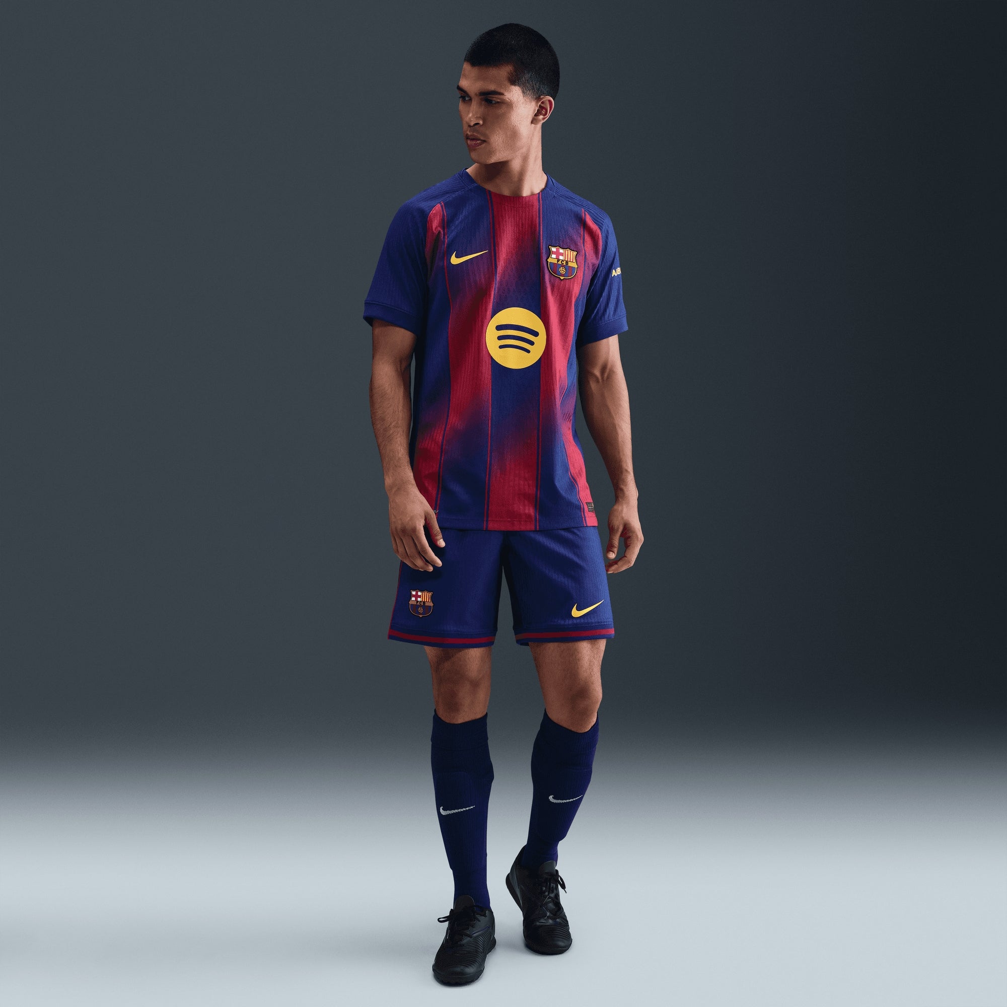 Nike FC Barcelona 2025/26 Match Home Men's Dri-FIT ADV Soccer Authentic Jersey - Deep Royal Blue/Midwest Gold