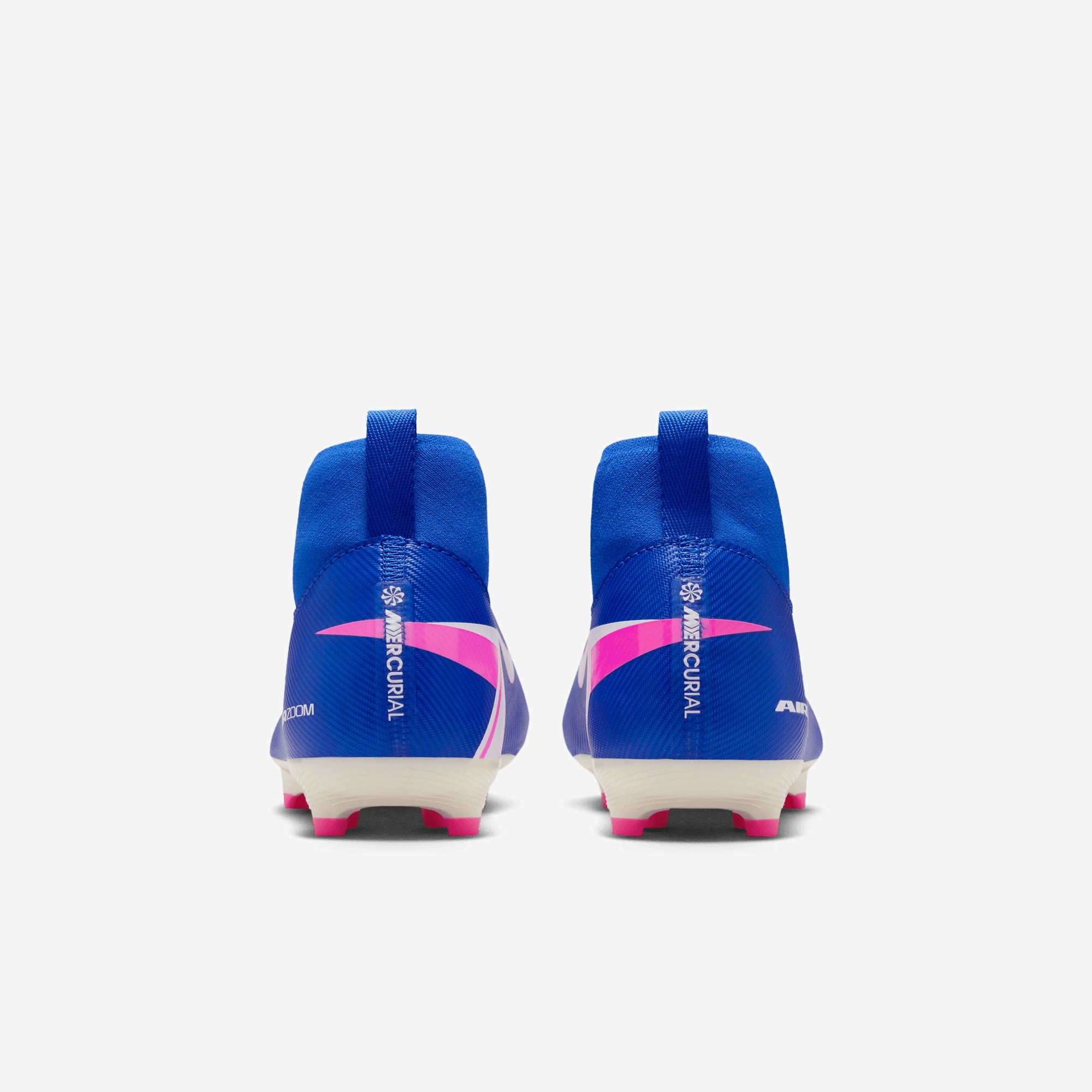 Nike Jr. Mercurial Superfly 10 Academy Big Kids' Multi-Ground High-Top Soccer Cleats - Racer Blue/White