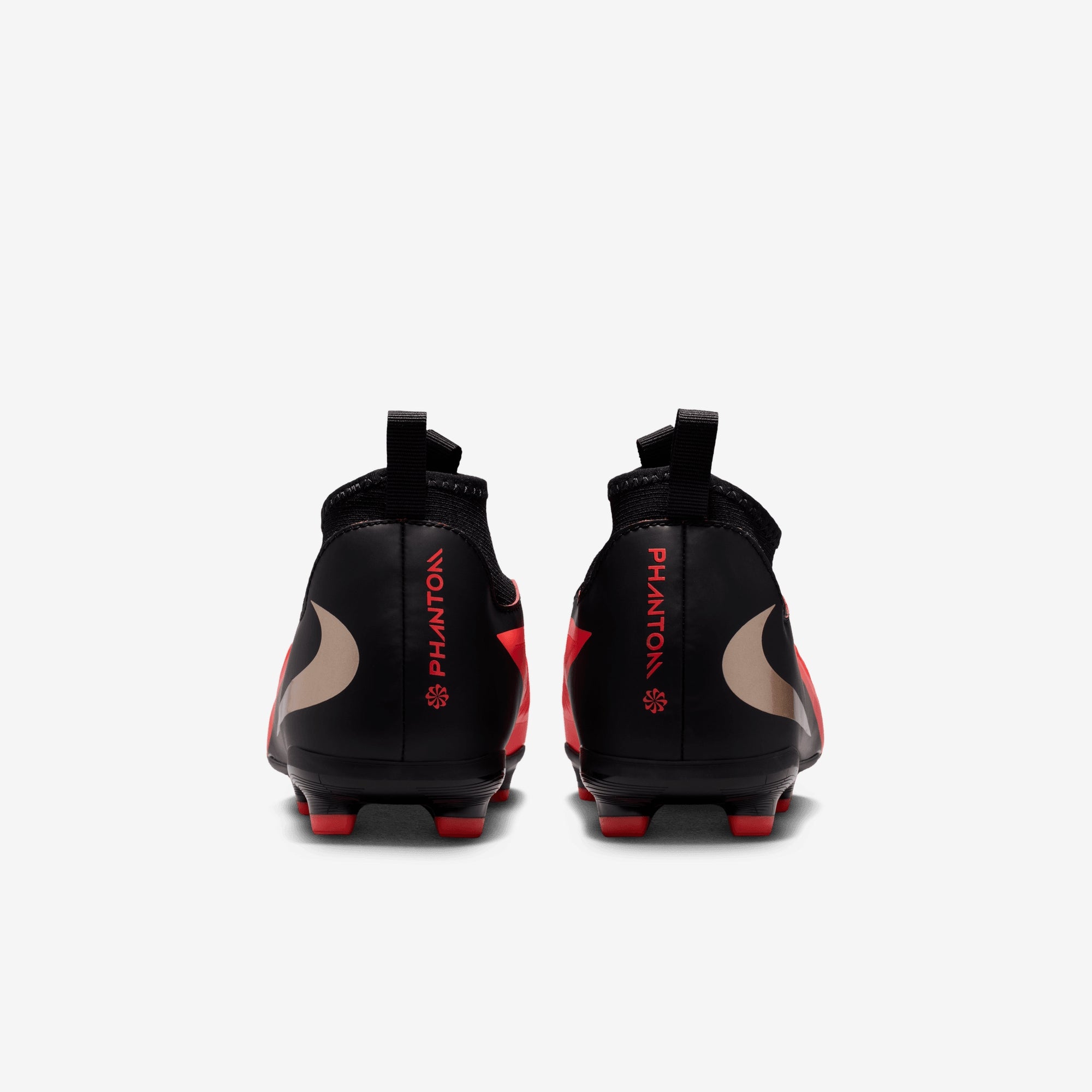 Nike Jr. Phantom 6 High Academy Big Kids' Multi-Ground Soccer Cleats - Bright Crimson/Black-Bright Crimson