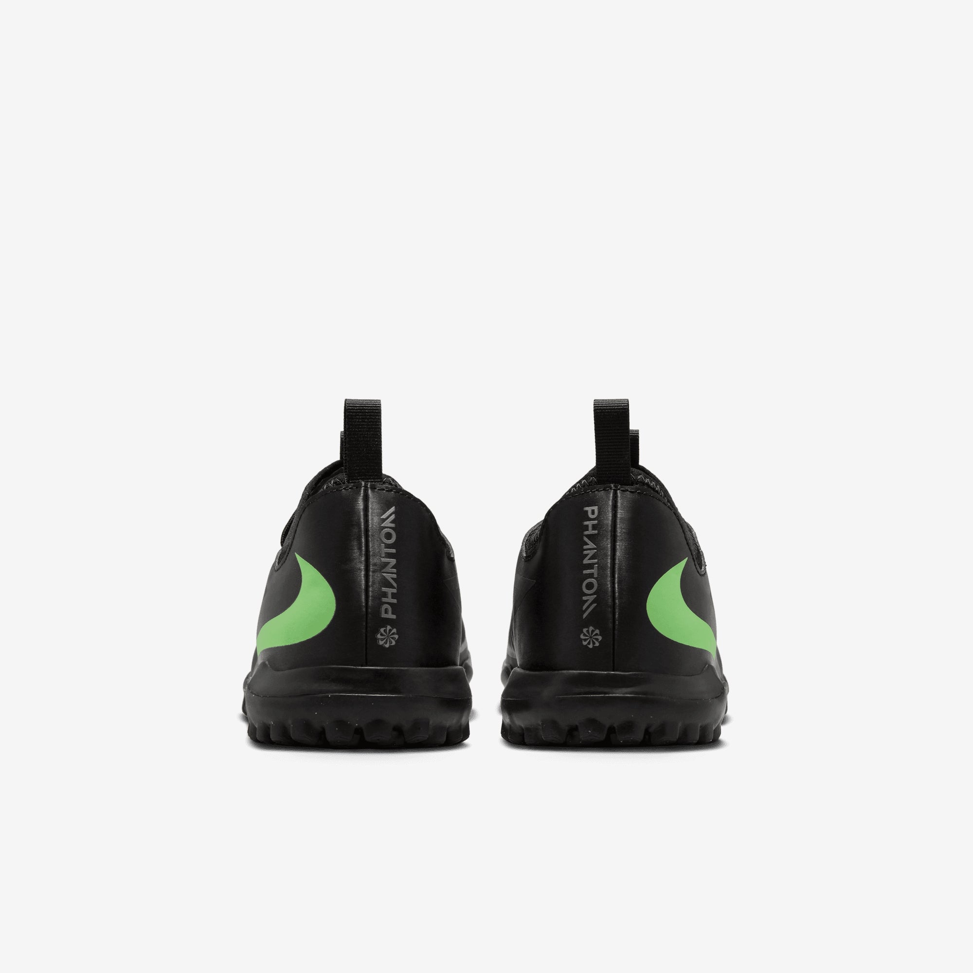 Nike Jr. Phantom 6 Low Academy Big Kids' Turf Soccer Shoes - Black/Illusion Green-Black