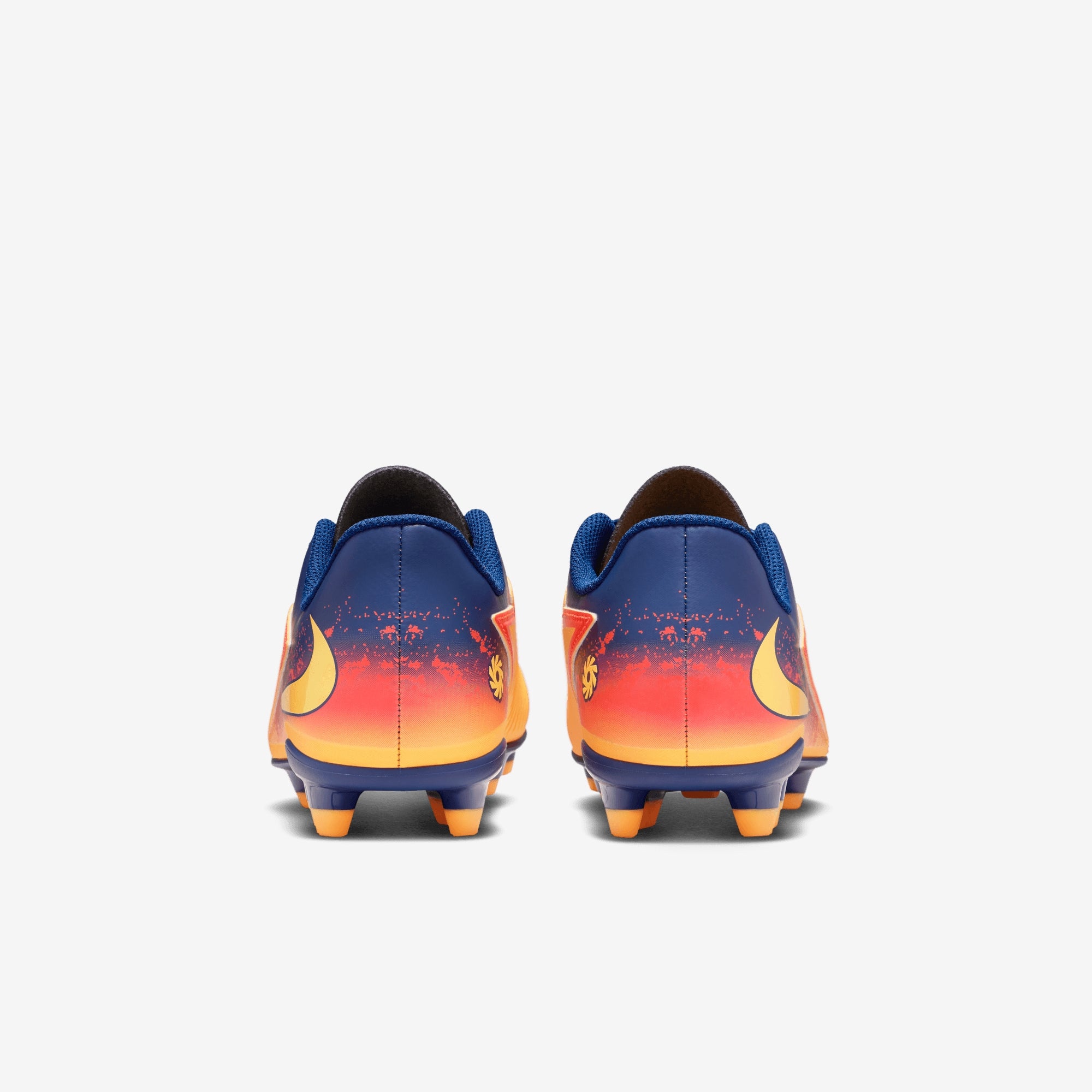 Nike Jr. Phantom 6 Low Club "Erling Haaland" Big Kids' Multi-Ground Soccer Cleats - Laser Orange/Lemon Venom-Blue Void