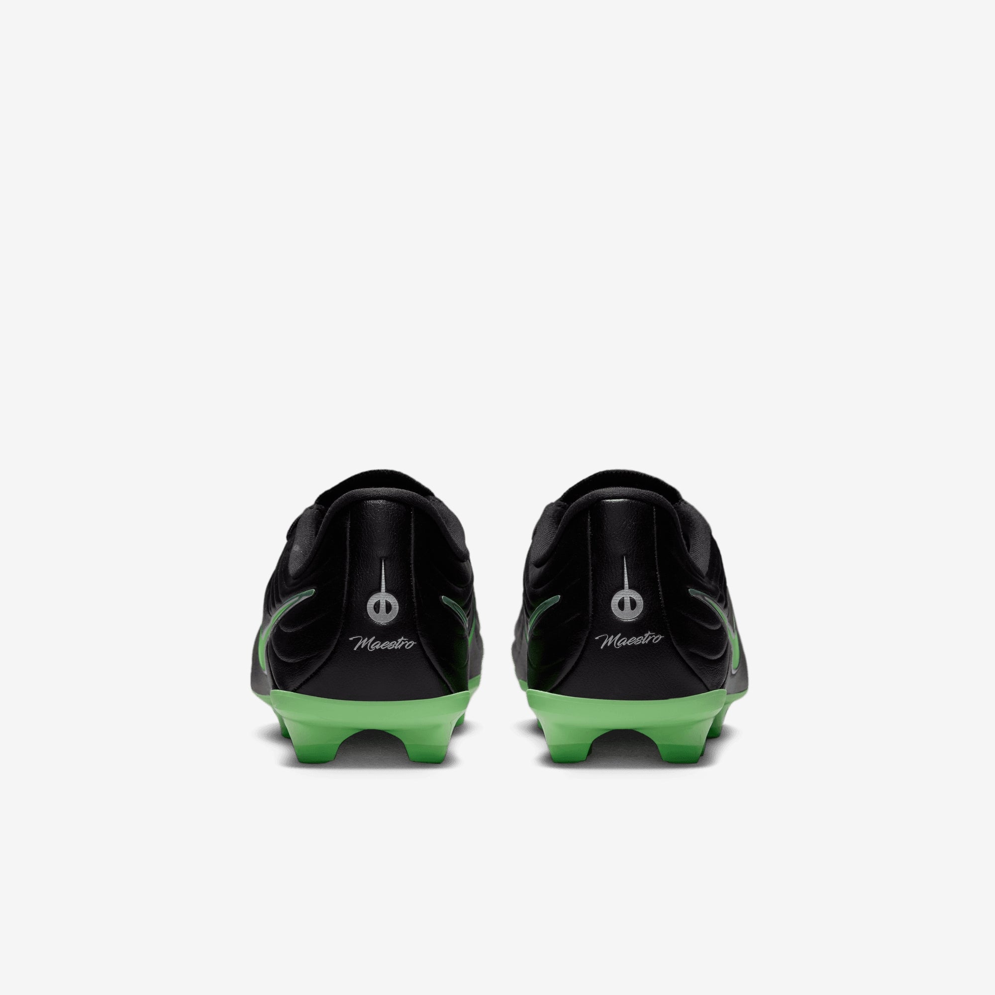Nike Jr. Tiempo Maestro Academy Big Kids' Multi-Ground Low-Top Soccer Cleats - Black/Illusion Green-Black