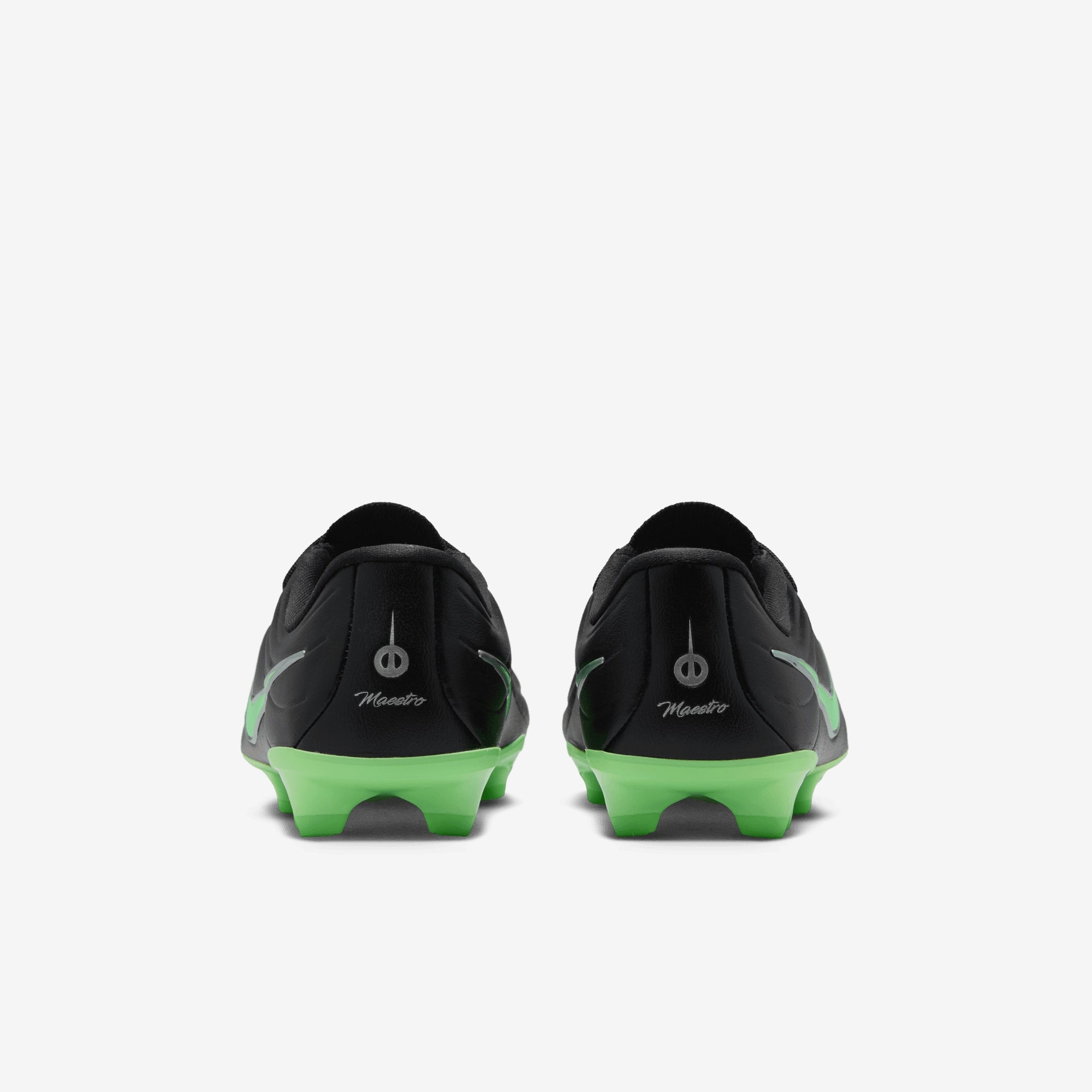 Nike Jr. Tiempo Maestro Academy Little Kids' Multi-Ground Low-Top Soccer Cleats - Black/Illusion Green-Black