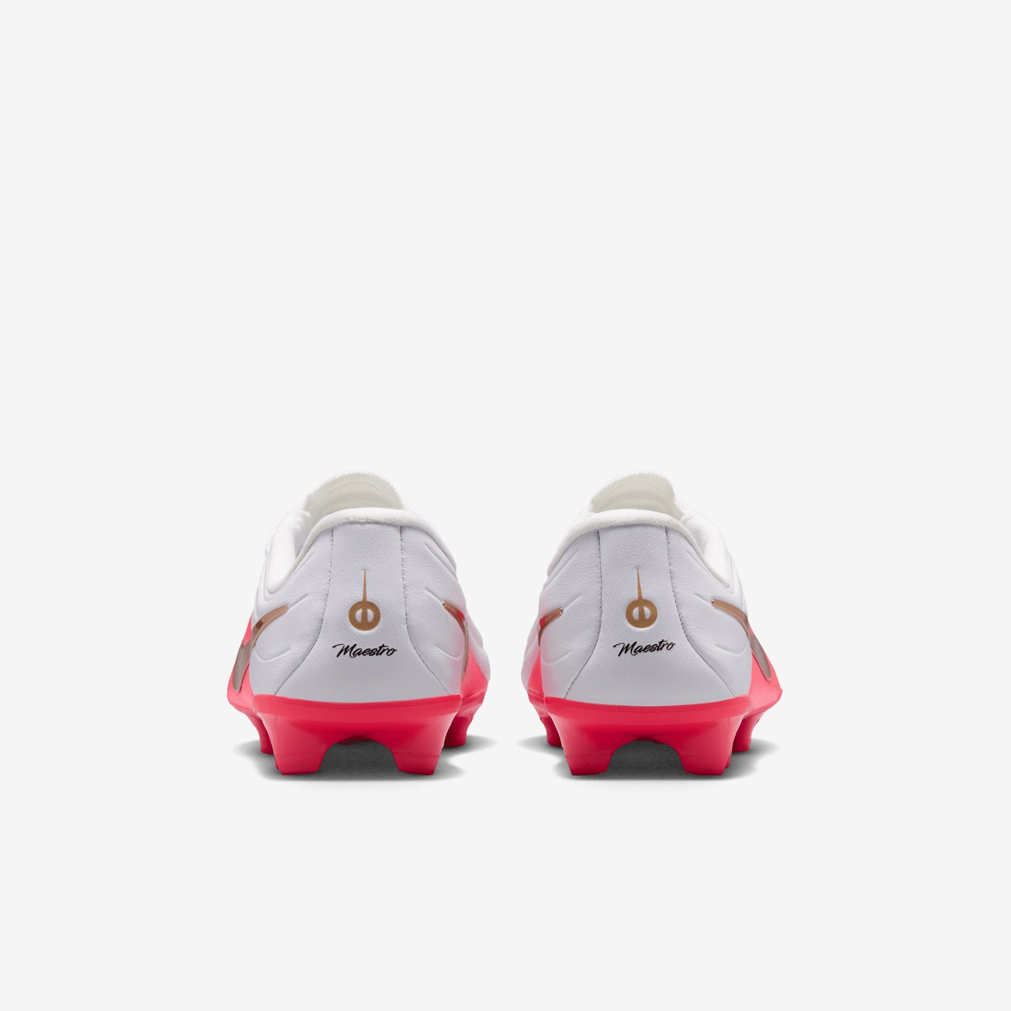 Nike Jr. Tiempo Maestro Academy Little Kids' Multi-Ground Low-Top Soccer Cleats - White/Blur-Bright Crimson