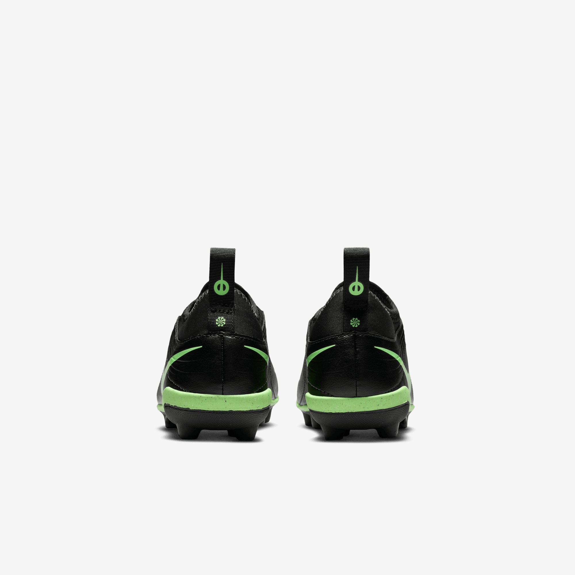 Nike Jr. Tiempo Maestro Club Flex Little Kids' Multi-Ground Low-Top Soccer Cleats - Black/Illusion Green-Black