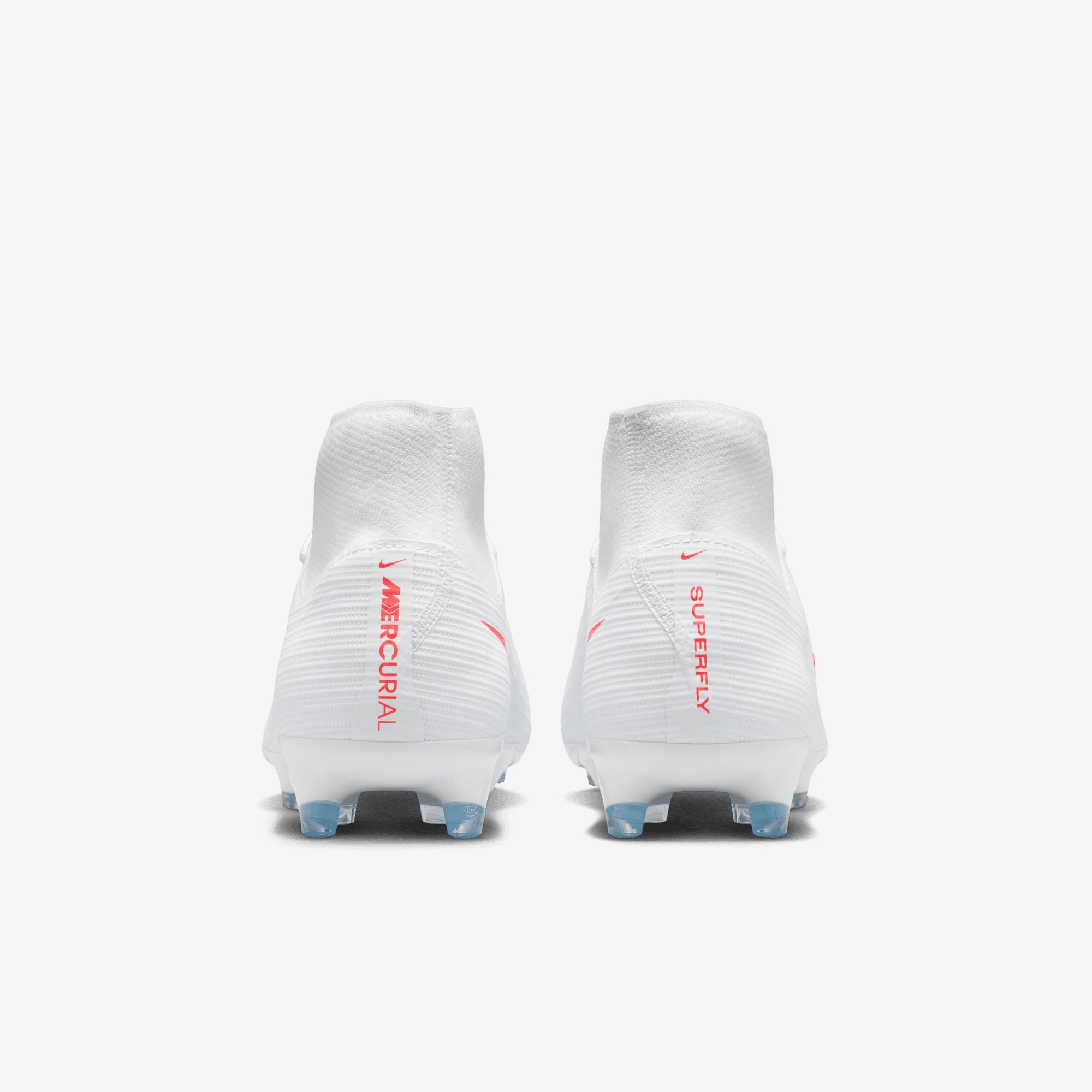 Nike Mercurial Superfly 11 Academy Multi-Ground High-Top Soccer Cleats - White/Blur-Bright Crimson