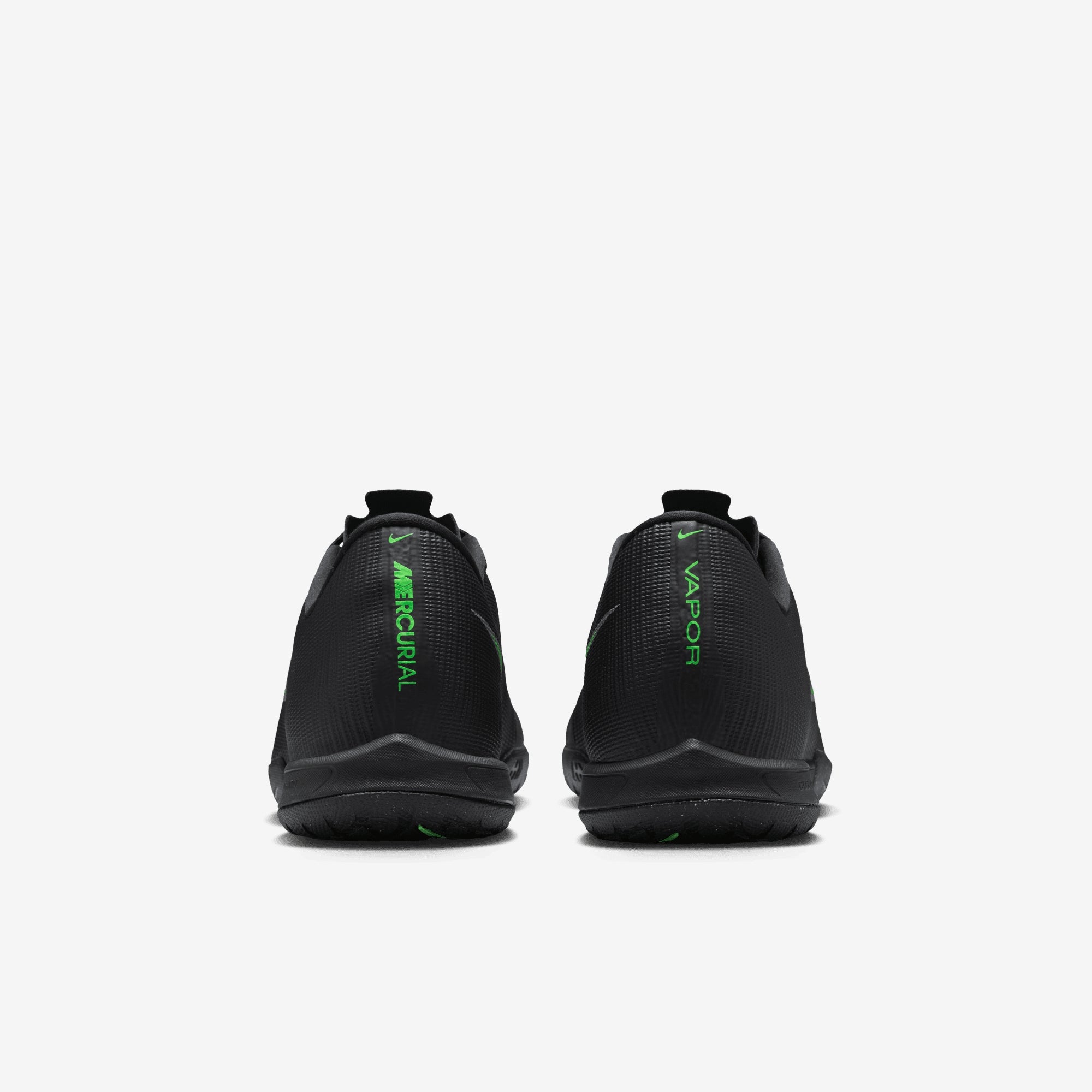 Nike Mercurial Vapor 17 Academy Indoor/Court Low-Top Soccer Shoes - Black/Illusion Green-Black