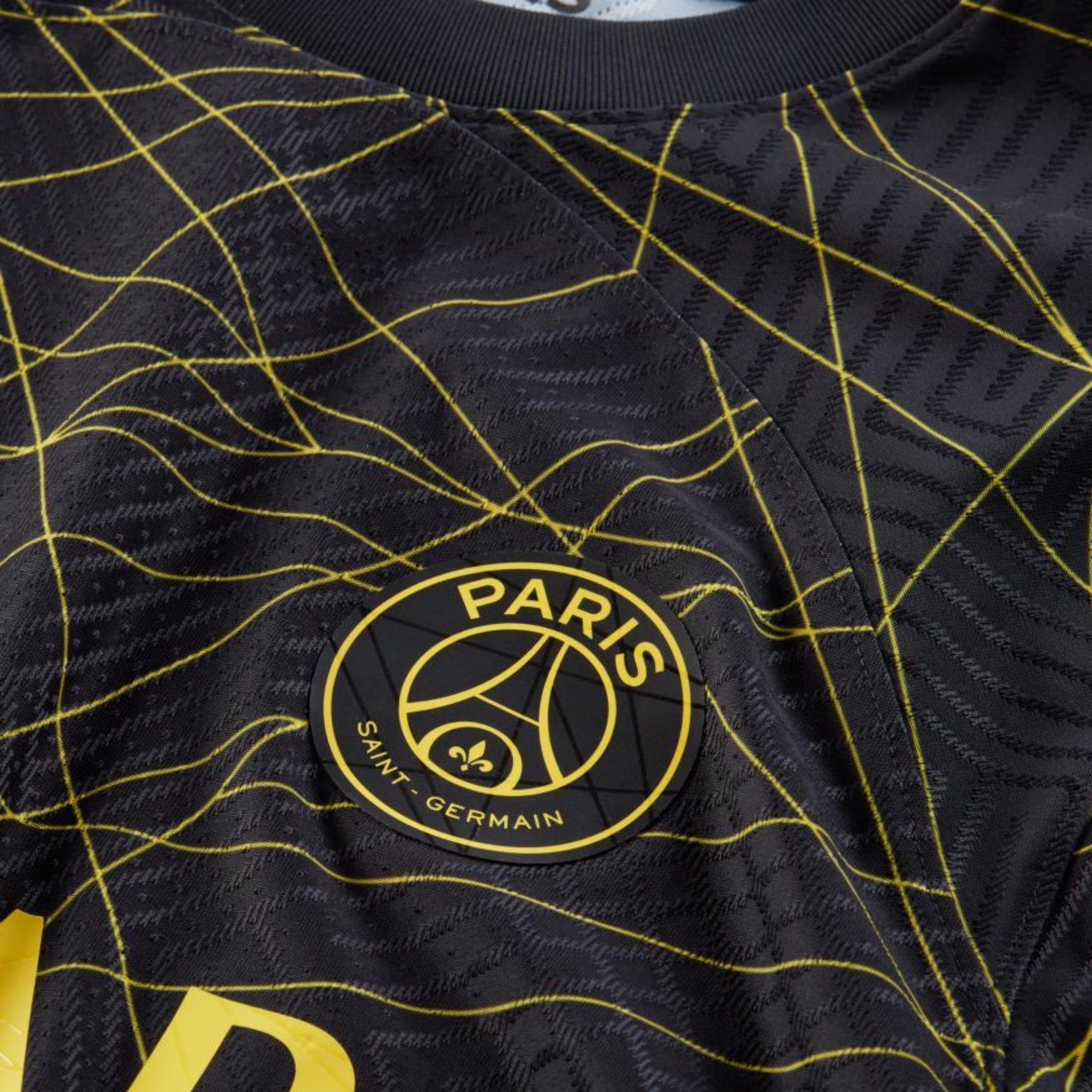 Nike Paris Saint-Germain 2022/23 Match Fourth Men's Dri-FIT ADV Soccer Authentic Jersey - Black/Tour Yellow/Tour Yellow