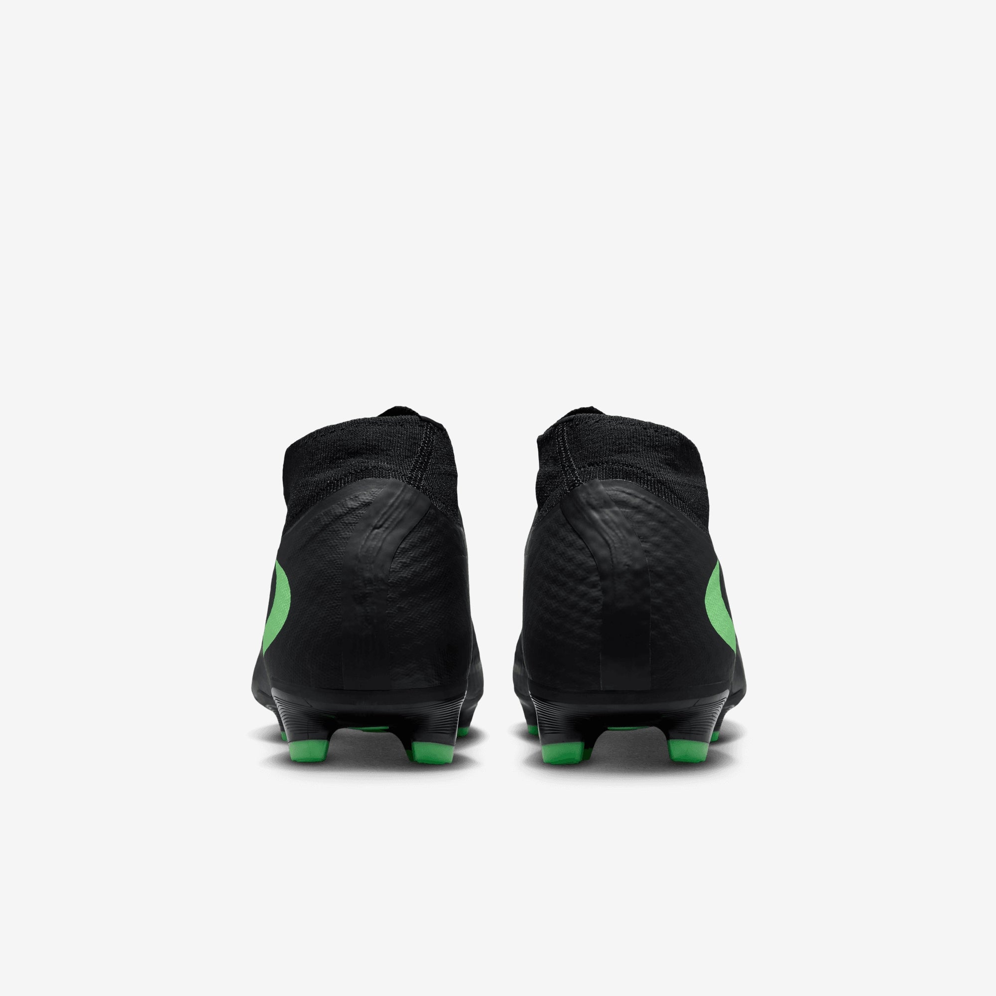 Nike Phantom 6 High Academy Multi-Ground Soccer Cleats - Black/Illusion Green-Black