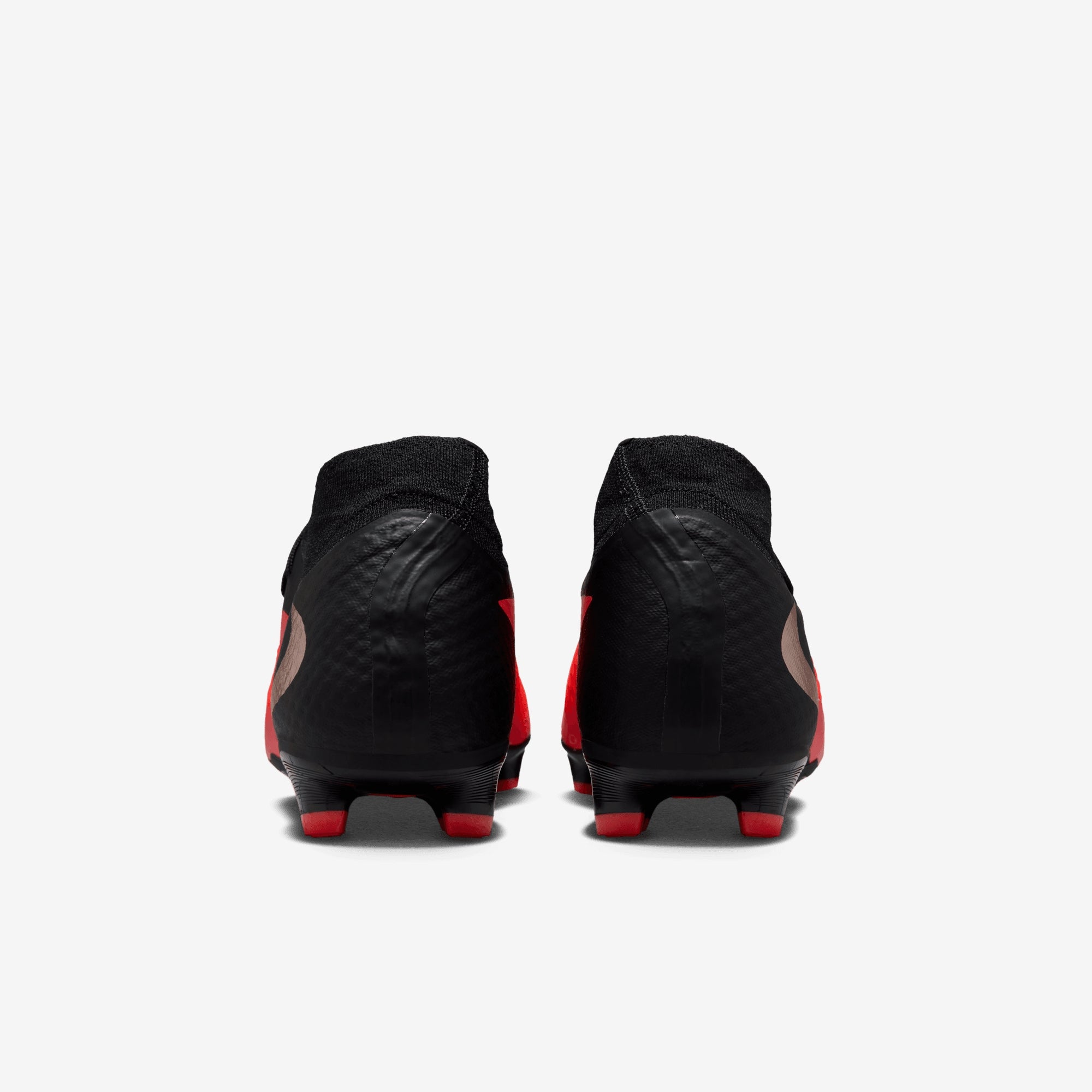 Nike Phantom 6 High Academy Multi-Ground Soccer Cleats - Bright Crimson/Blur-Black
