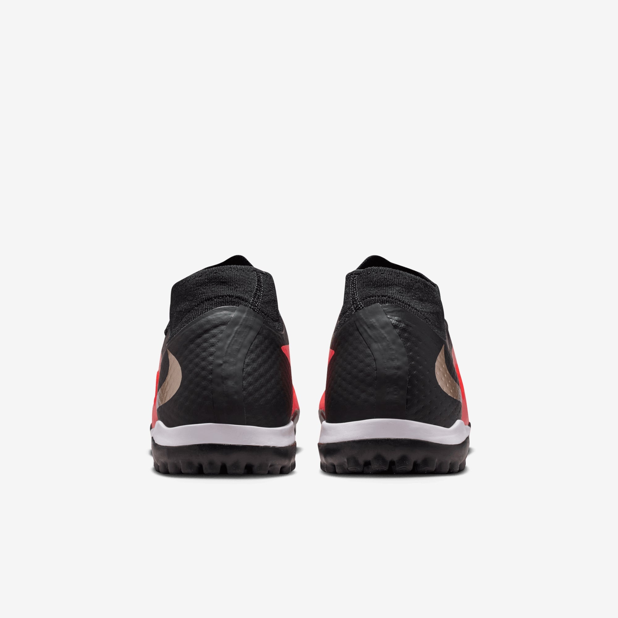 Nike Phantom 6 High Academy Turf Soccer Shoes - Bright Crimson/Blur-Black