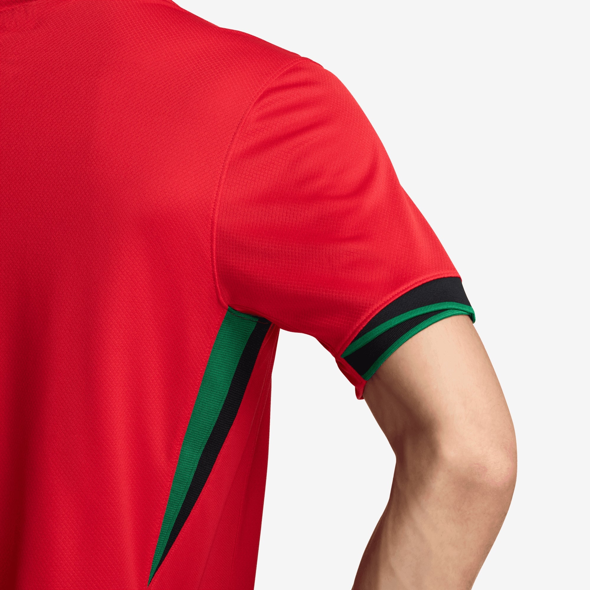 Nike Portugal (Men's Team) 2024/25 Stadium Home Men's Dri-FIT Soccer Replica Jersey - University Red/Pine Green/Sail