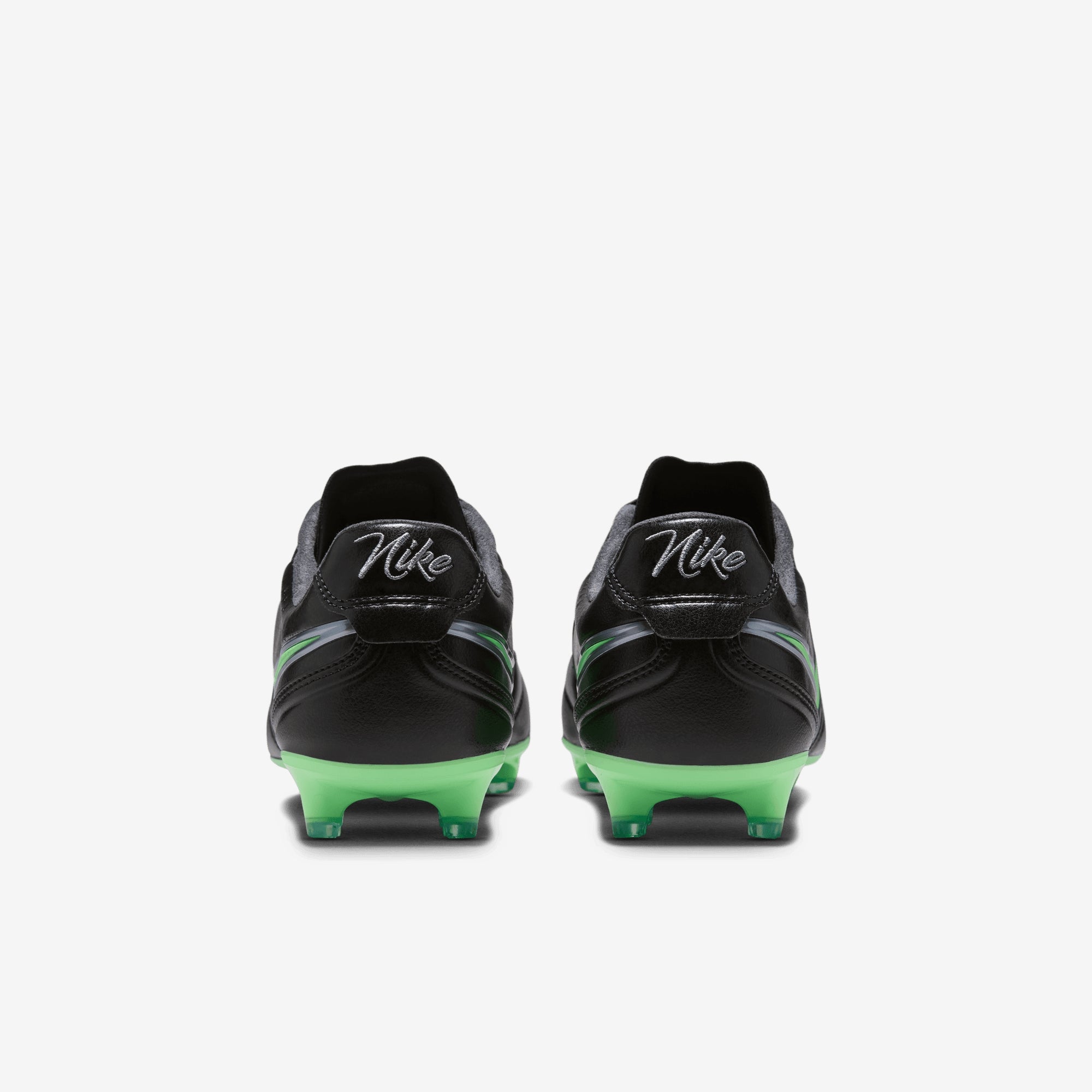 Nike Tiempo Ligera Pro Firm-Ground Low-Top Soccer Cleats - Black/Illusion Green-Black