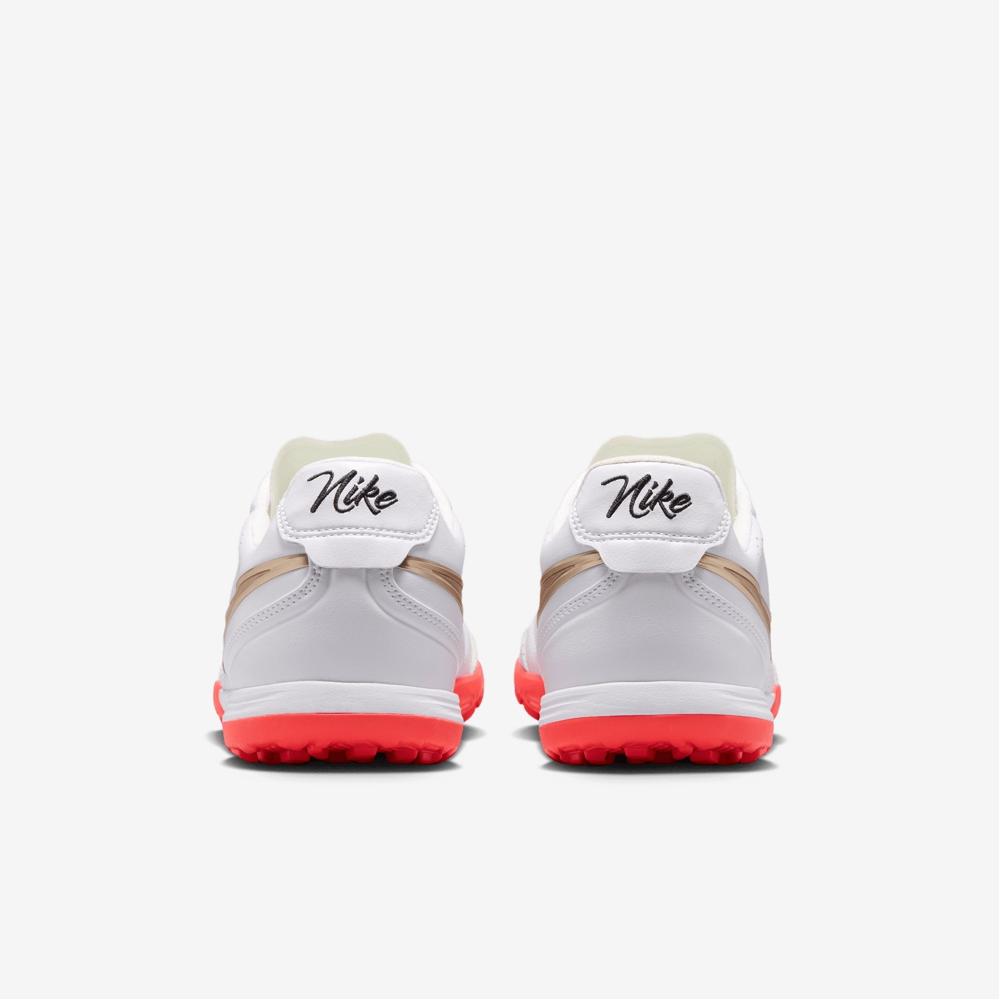 Nike Tiempo Ligera Pro Turf Low-Top Soccer Shoes - White/Blur-Bright Crimson