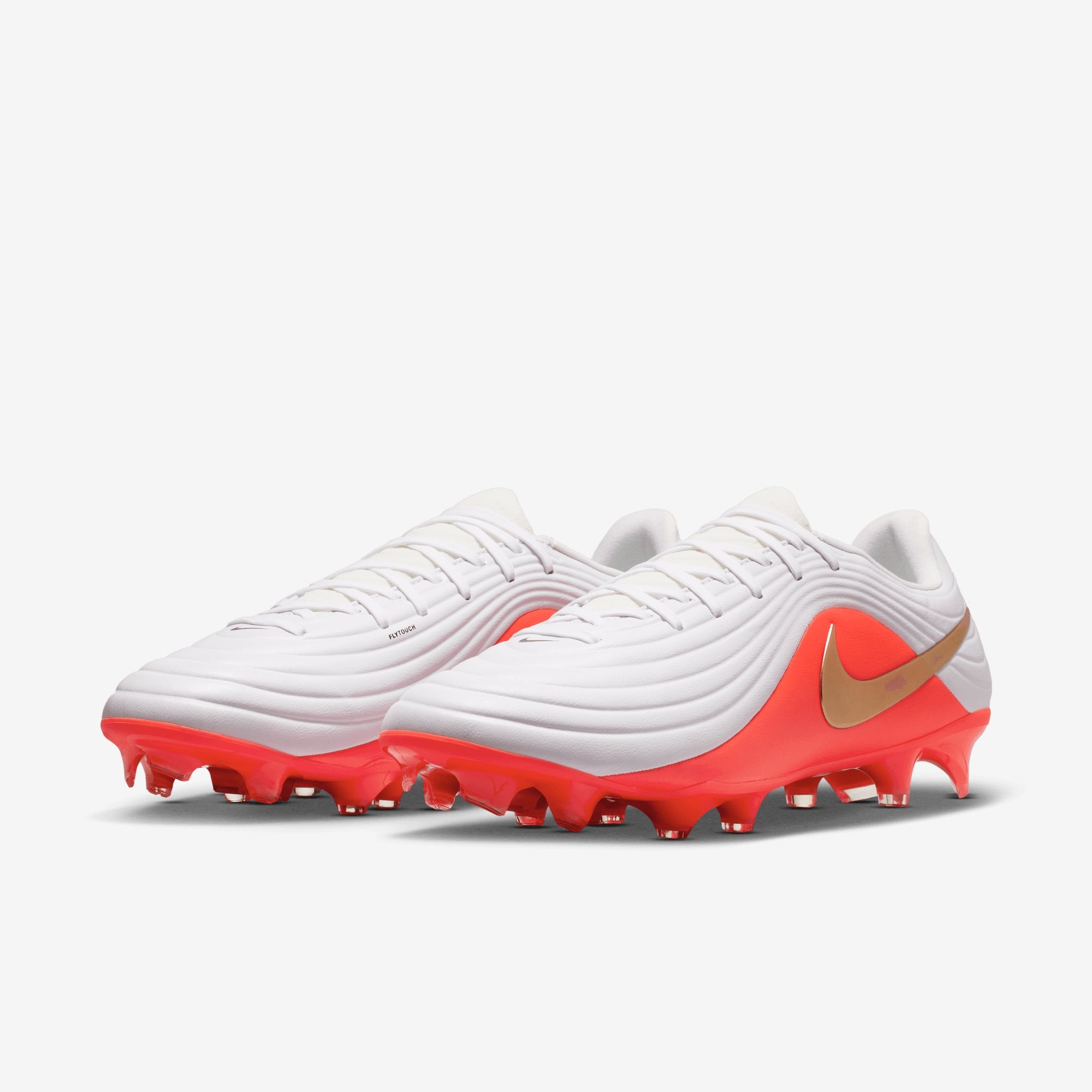 Nike Tiempo Maestro Academy Multi-Ground Low-Top Soccer Cleats - White/Blur-Bright Crimson