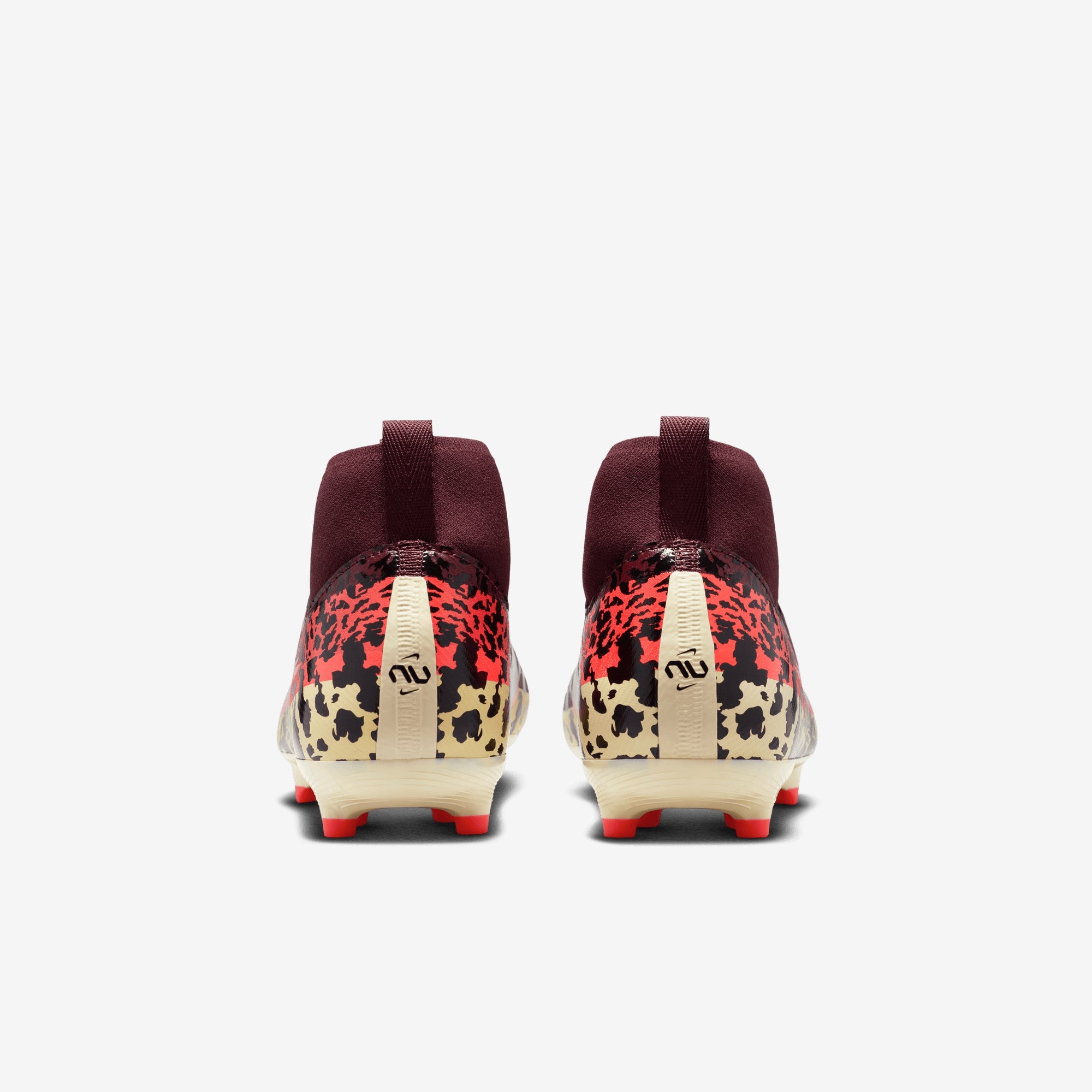 Nike United Jr. Mercurial Superfly 10 Academy Big Kids' Multi-Ground High-Top Soccer Cleats - Burgundy Crush/Metallic Silver