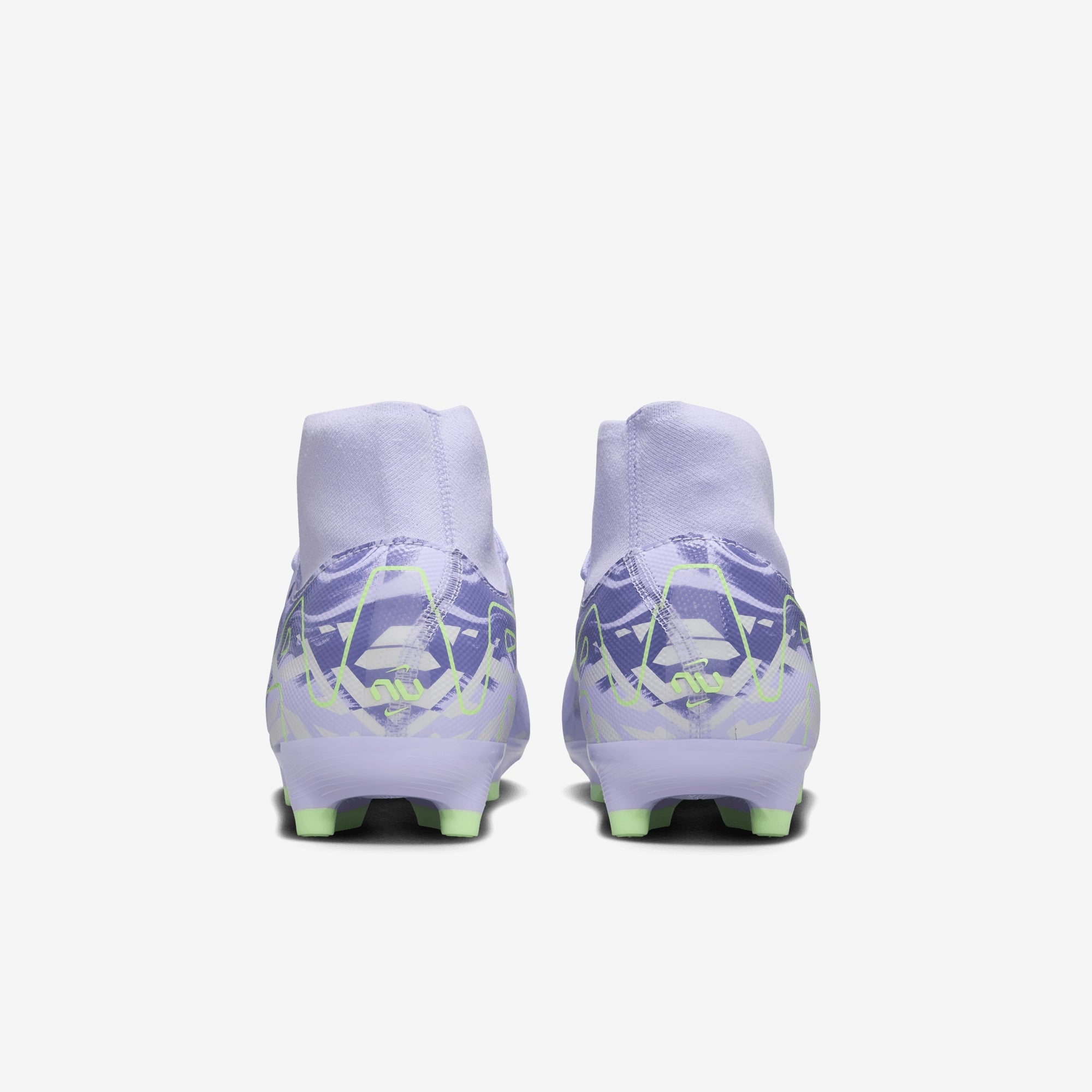 Nike United Mercurial Superfly 10 Academy MG High-Top Soccer Cleats - Purple Agate/Barely Volt